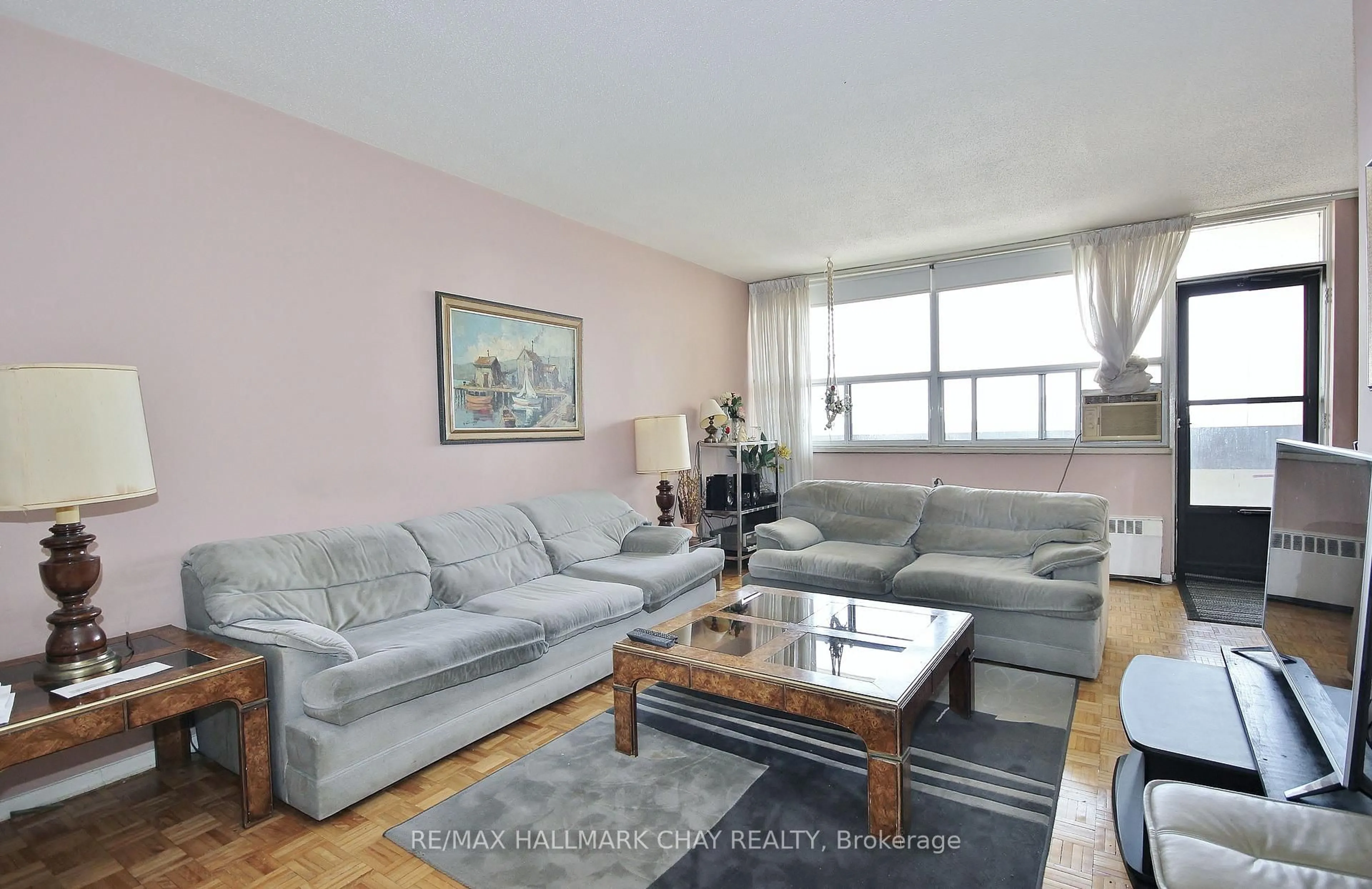 Living room with furniture, unknown for 1455 LAWRENCE Ave #1707, Toronto Ontario M6L 1B1