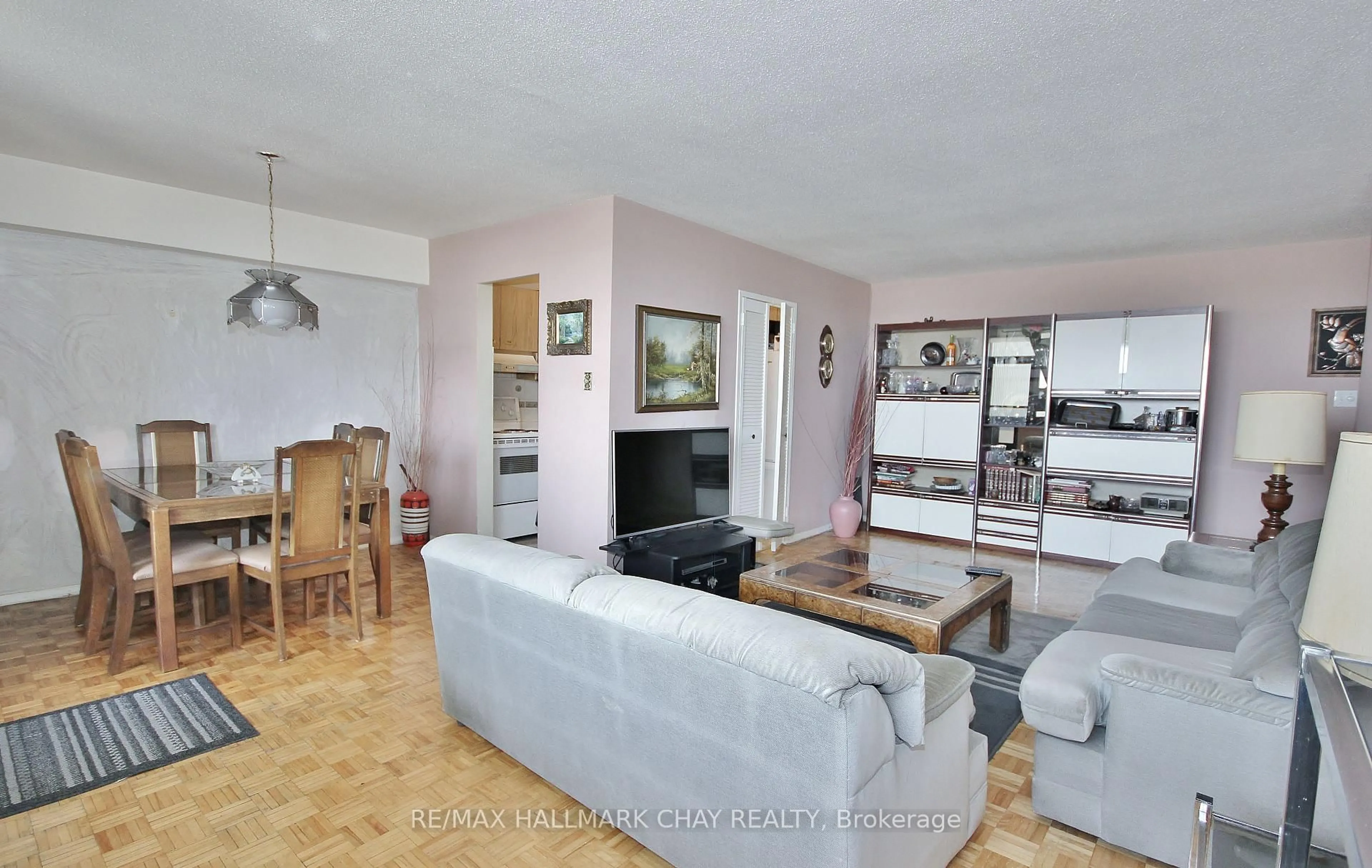 Living room with furniture, unknown for 1455 LAWRENCE Ave #1707, Toronto Ontario M6L 1B1