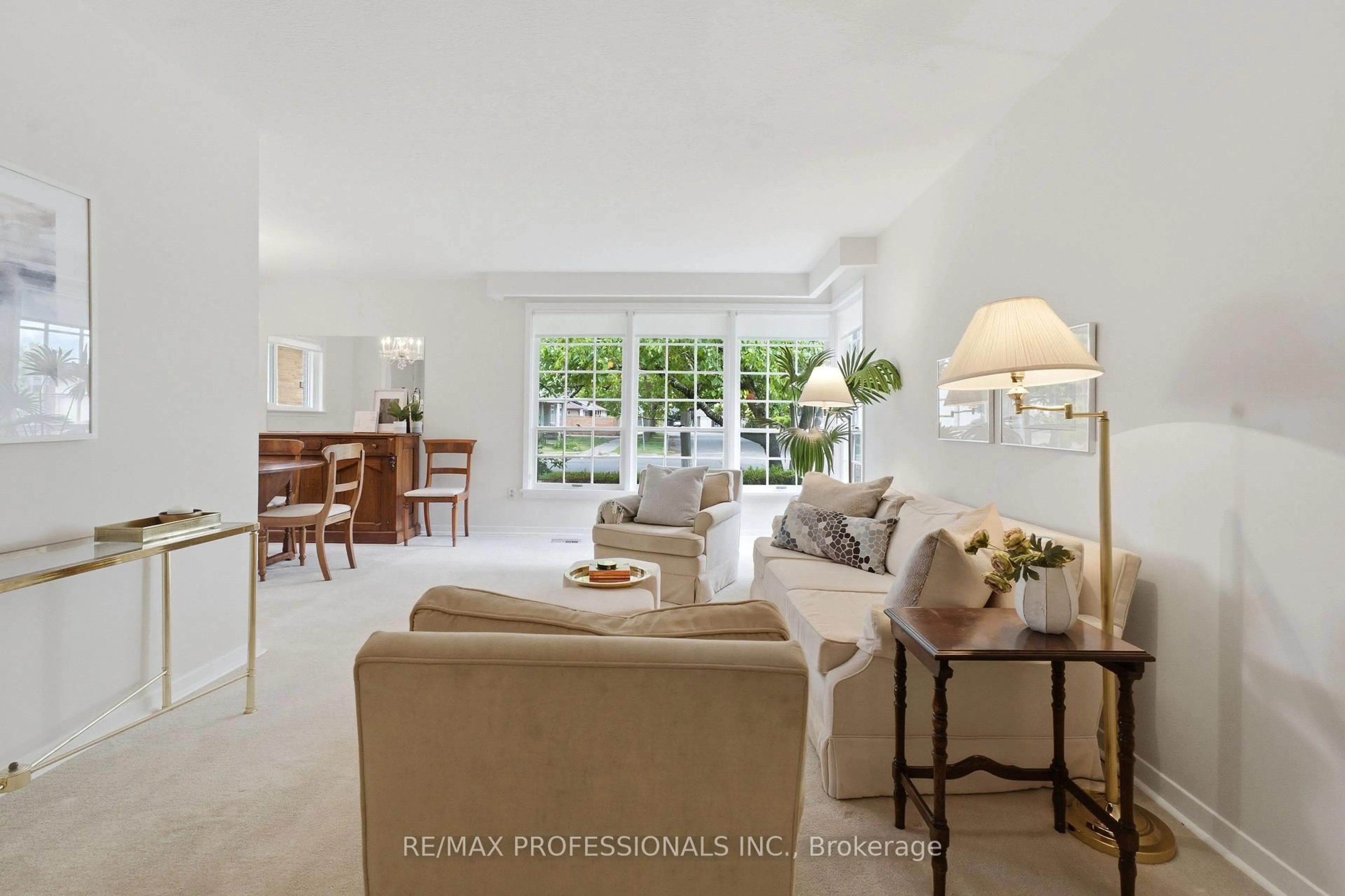 Living room with furniture, ceramic/tile floor for 48 Wareside Rd, Toronto Ontario M9C 3B3