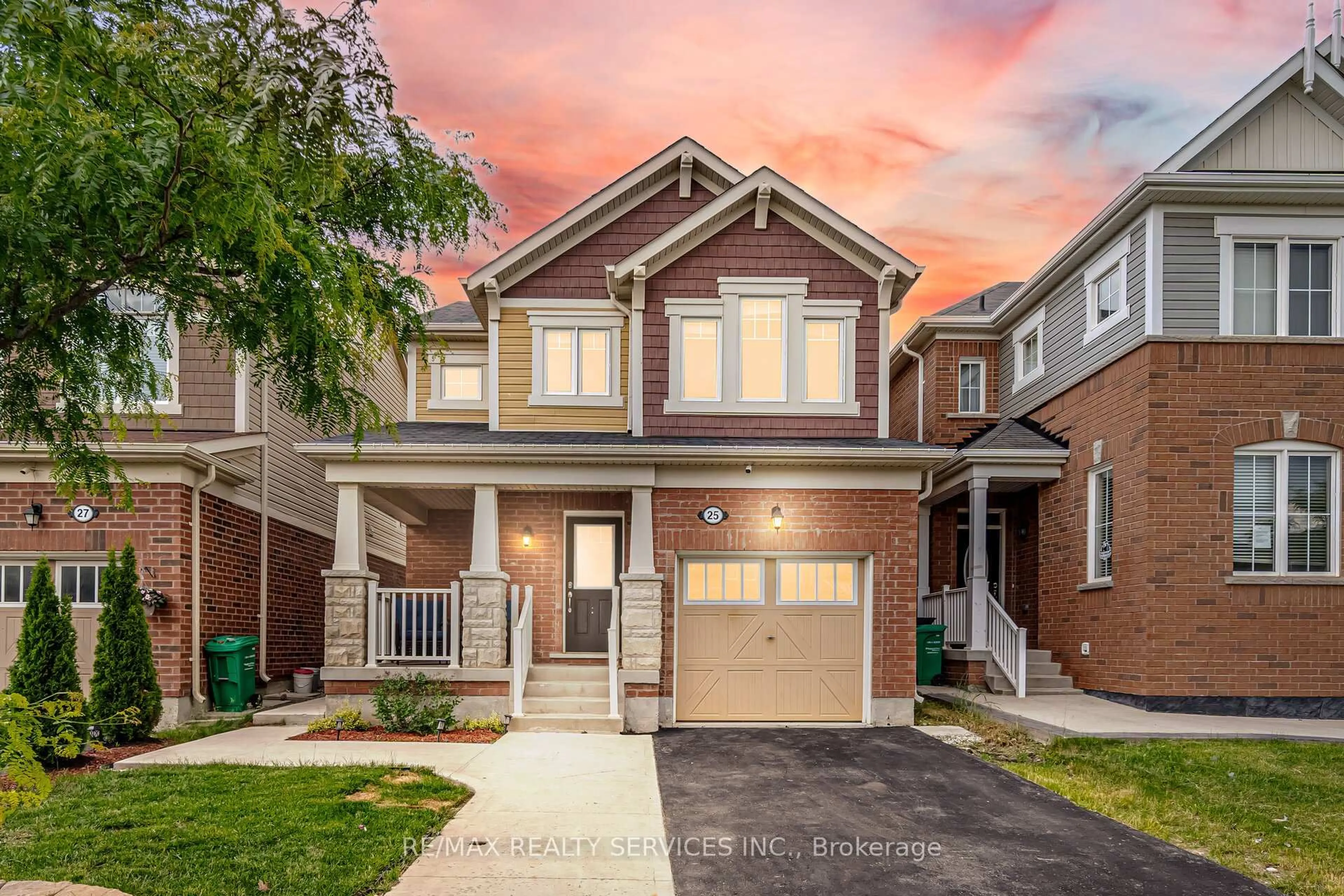 Home with brick exterior material, street for 25 BANNISTER Cres, Brampton Ontario L7A 4H2