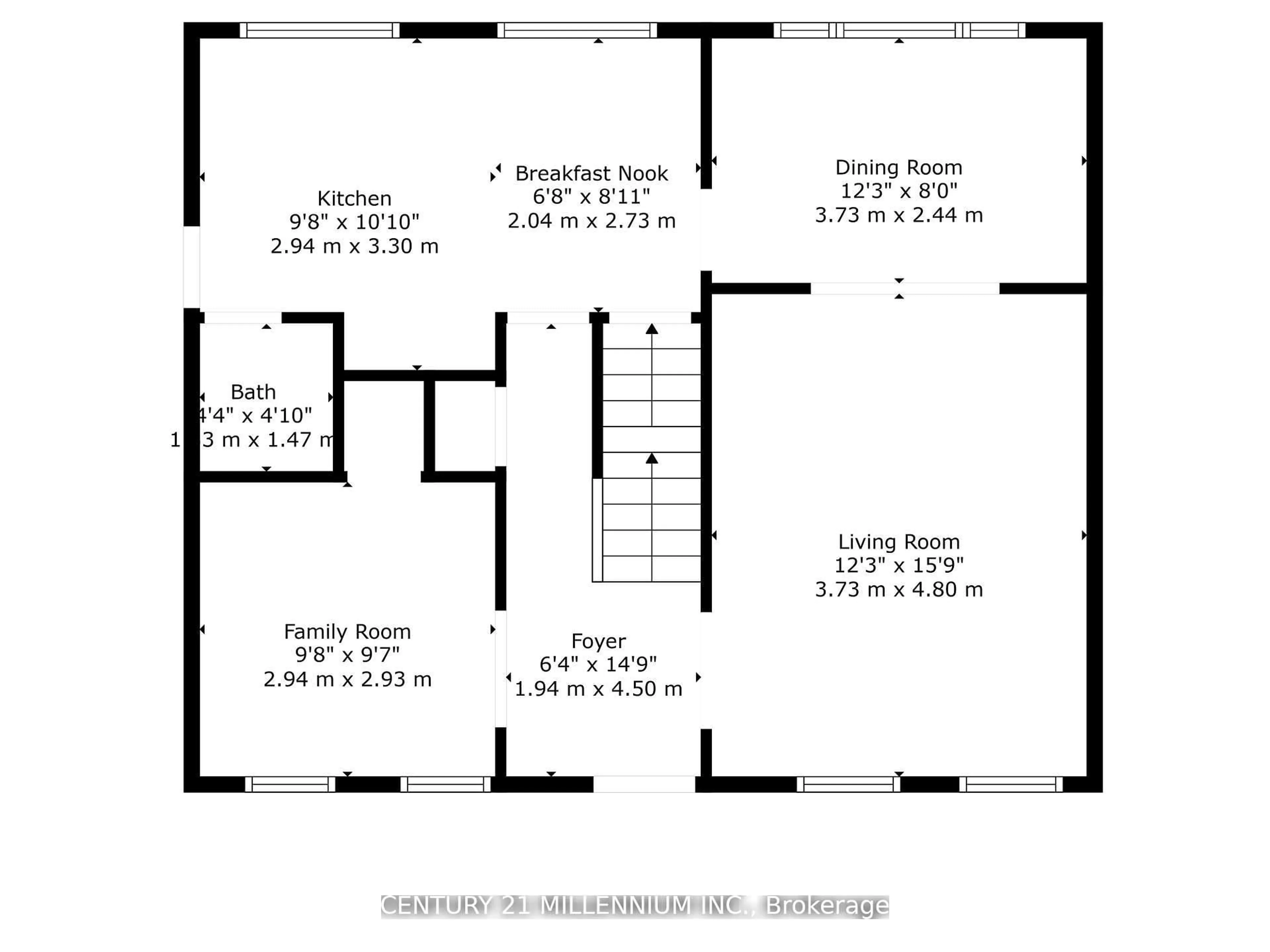 Floor plan for 20 Alderway Ave, Brampton Ontario L6Y 2B7