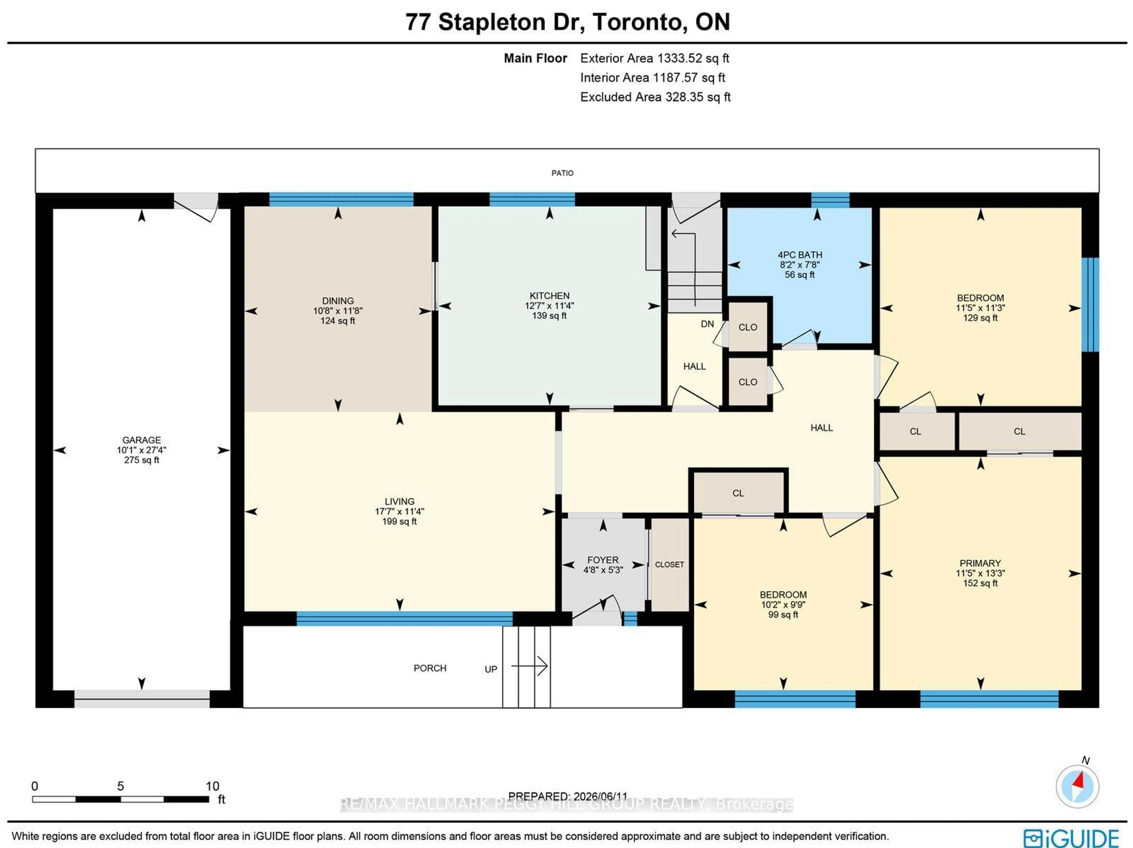 Floor plan for 77 Stapleton Dr, Toronto Ontario M9R 2Z8
