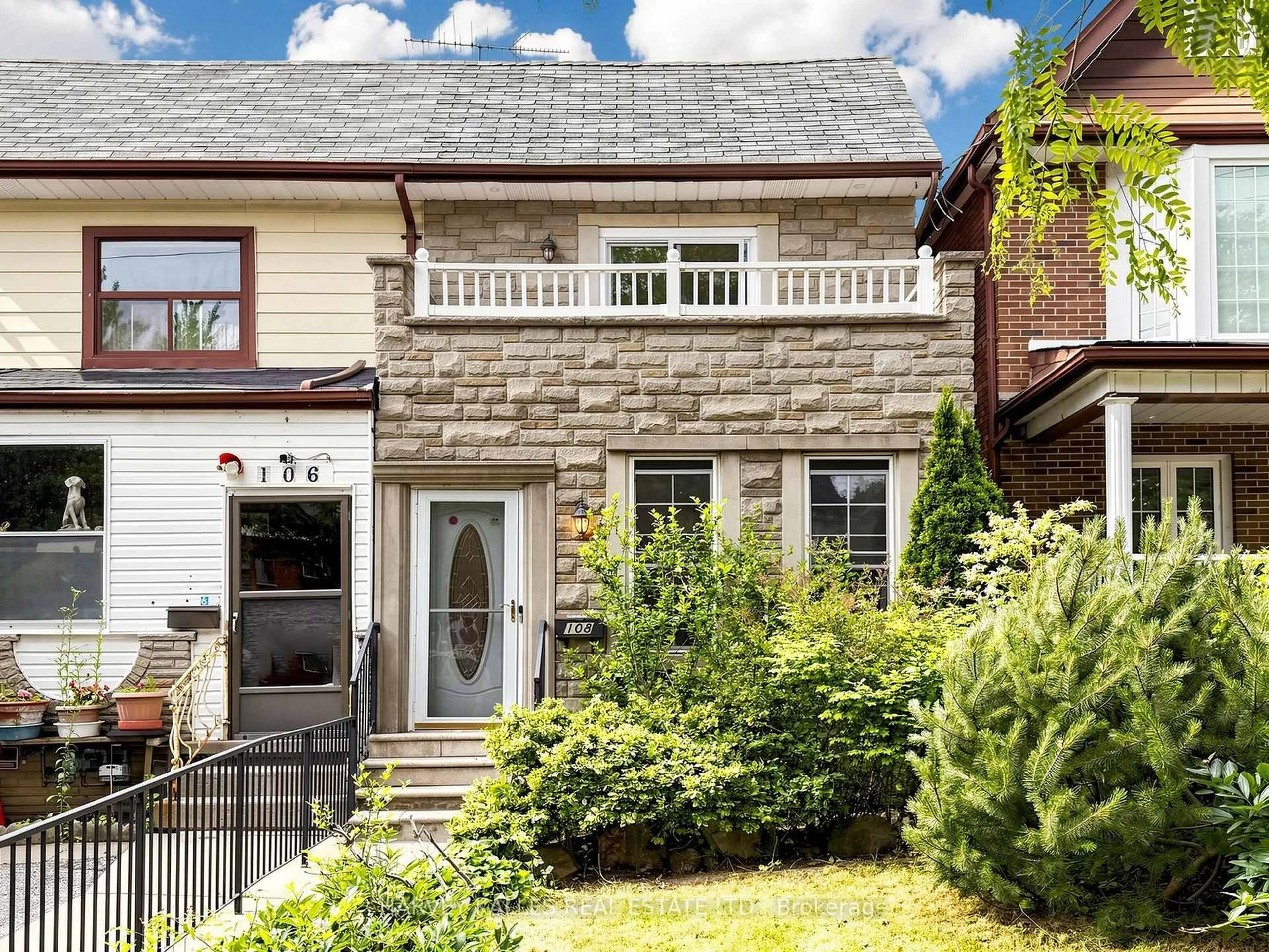 Home with brick exterior material, street for 108 Caledonia Rd, Toronto Ontario M6E 4S7