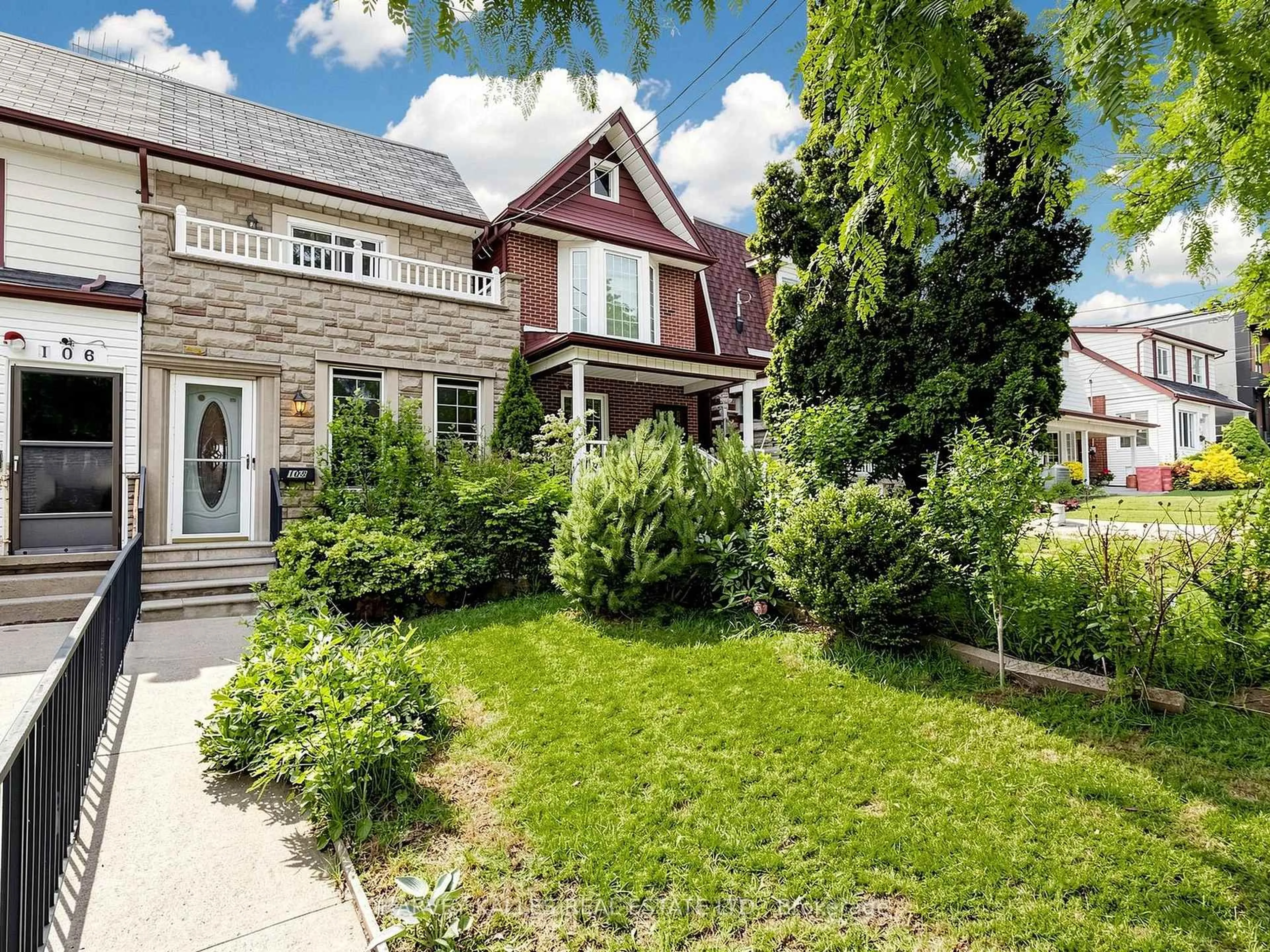 Home with brick exterior material, street for 108 Caledonia Rd, Toronto Ontario M6E 4S7