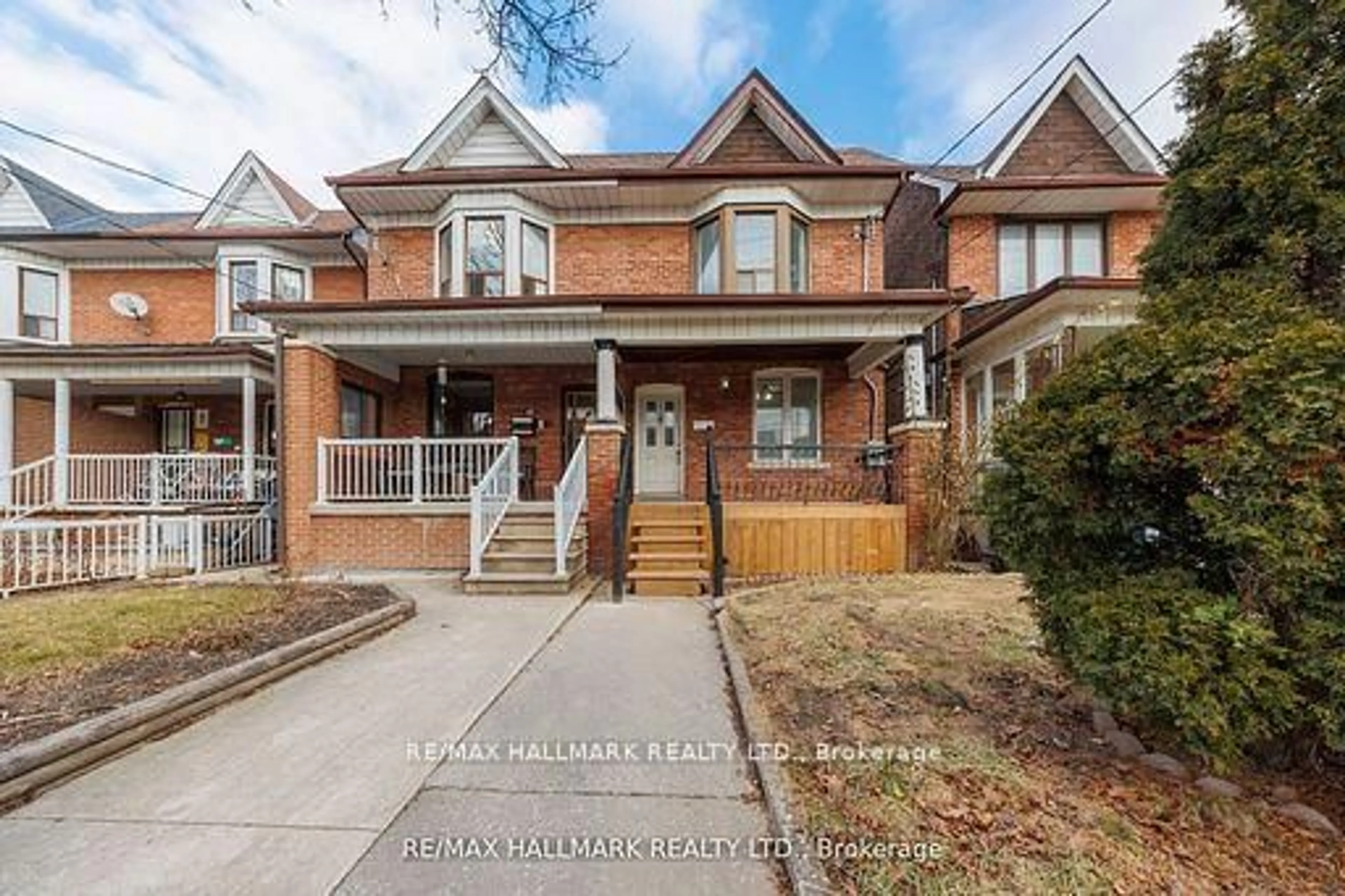 Home with brick exterior material, street for 185 Laughton Ave, Toronto Ontario M6N 2X6