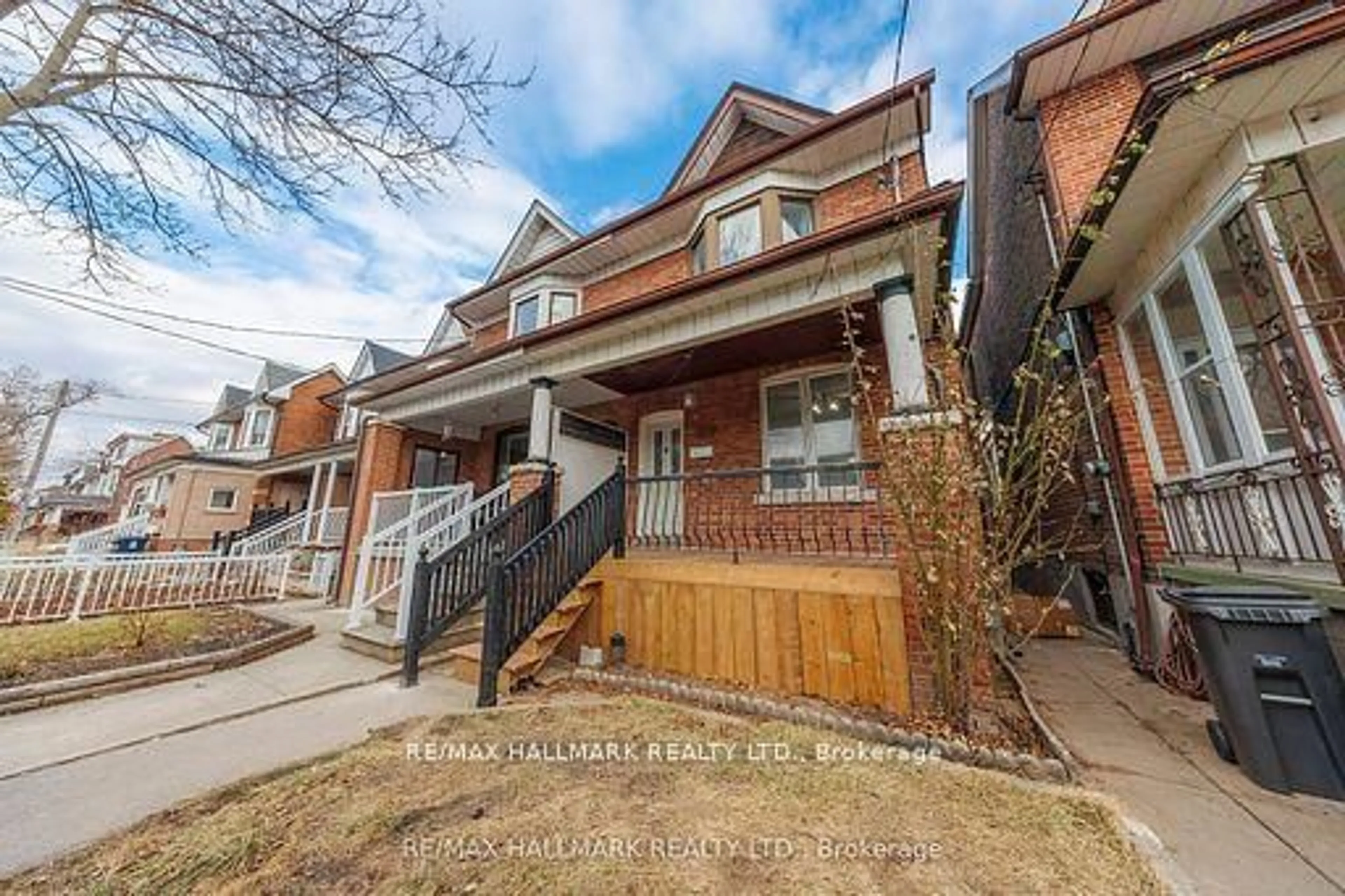Home with brick exterior material, street for 185 Laughton Ave, Toronto Ontario M6N 2X6