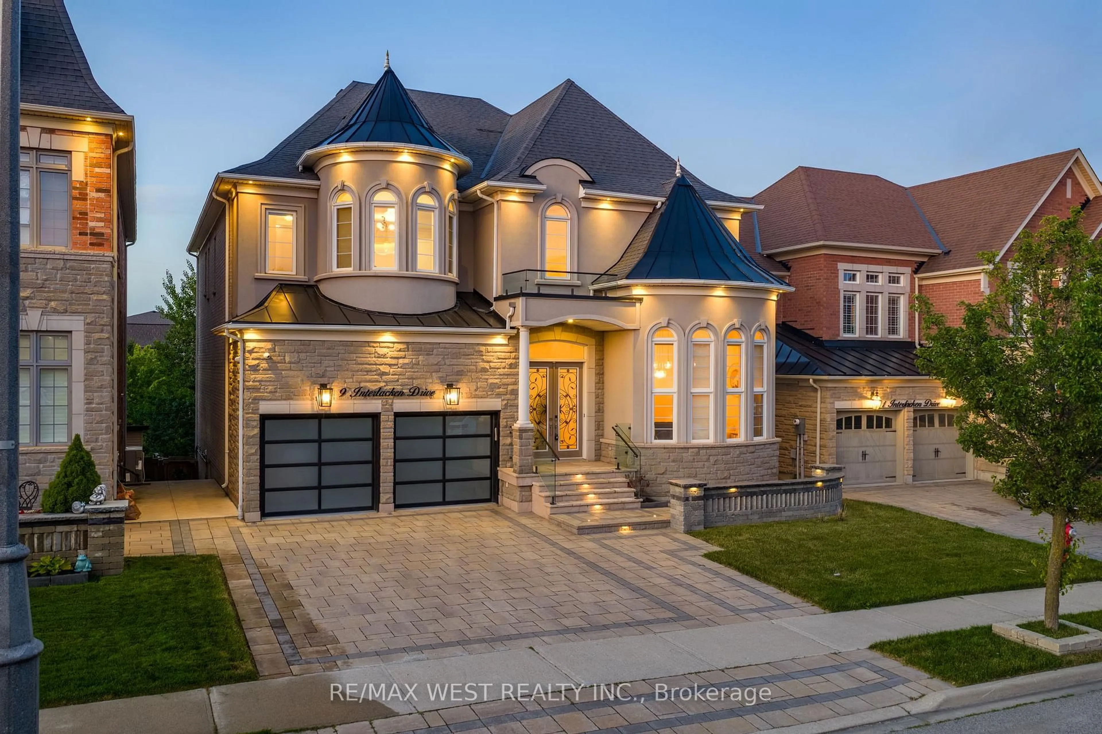 Home with brick exterior material, street for 9 Interlacken Dr, Brampton Ontario L6X 0Y1