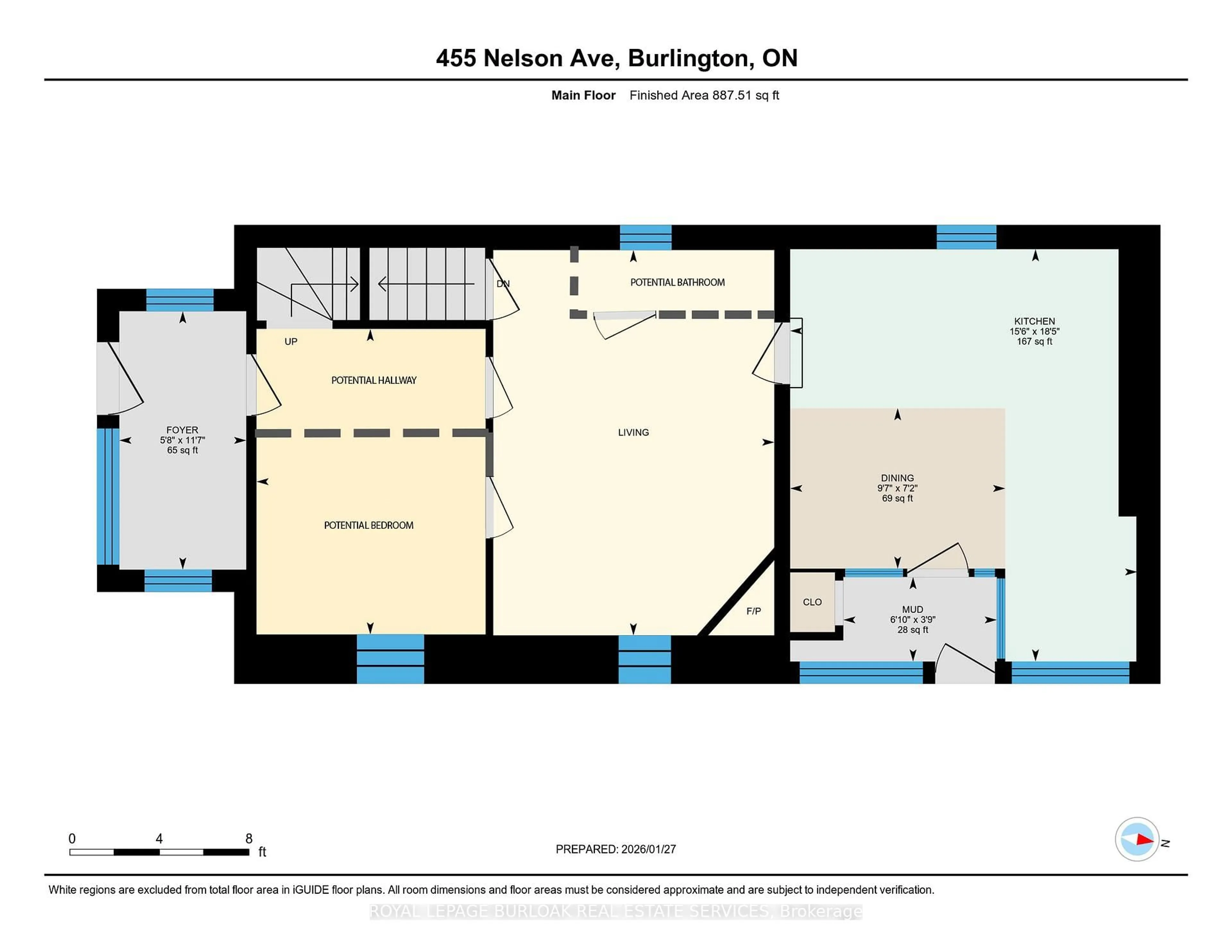 Floor plan for 455 Nelson Ave, Burlington Ontario L7S 1N3