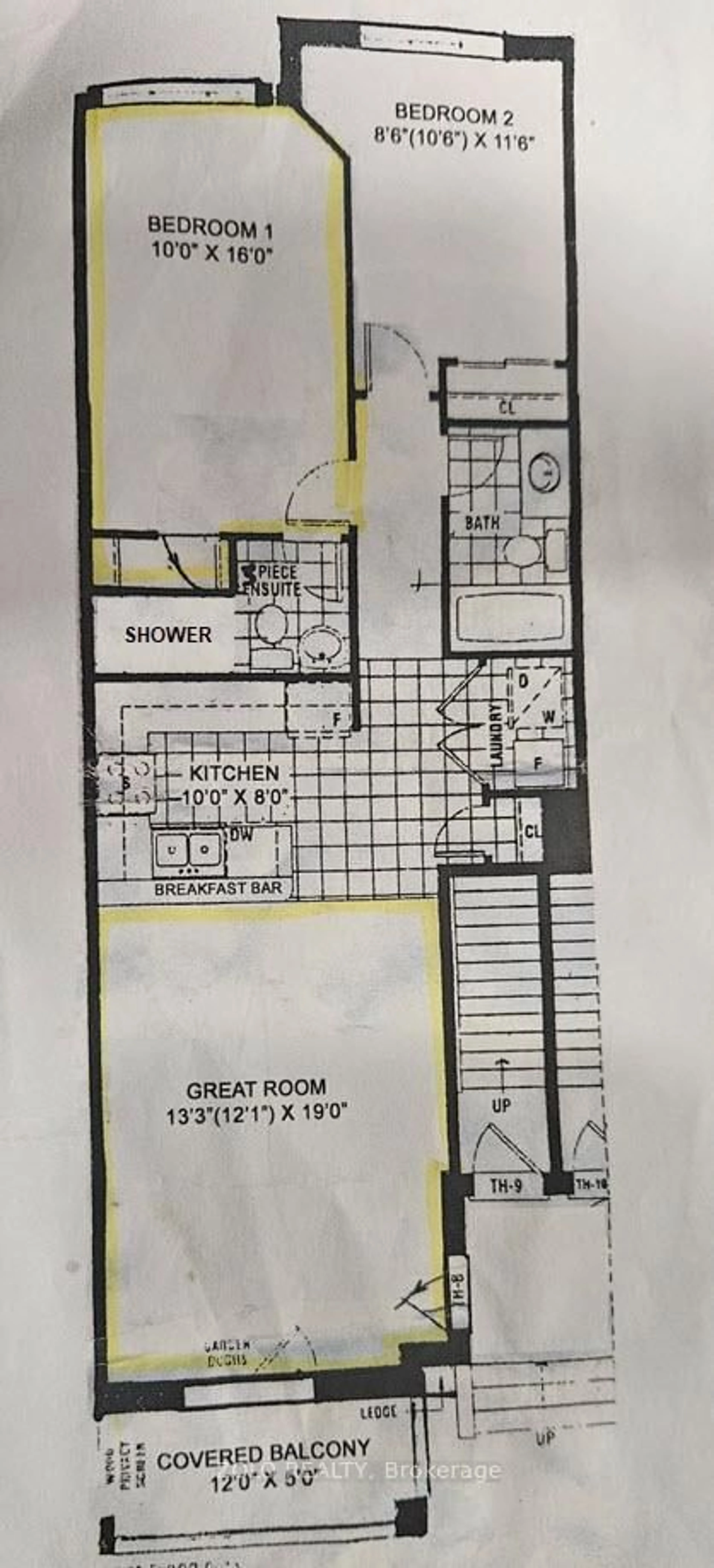 Floor plan for 51 Hays Blvd #28, Oakville Ontario L6H 0J1