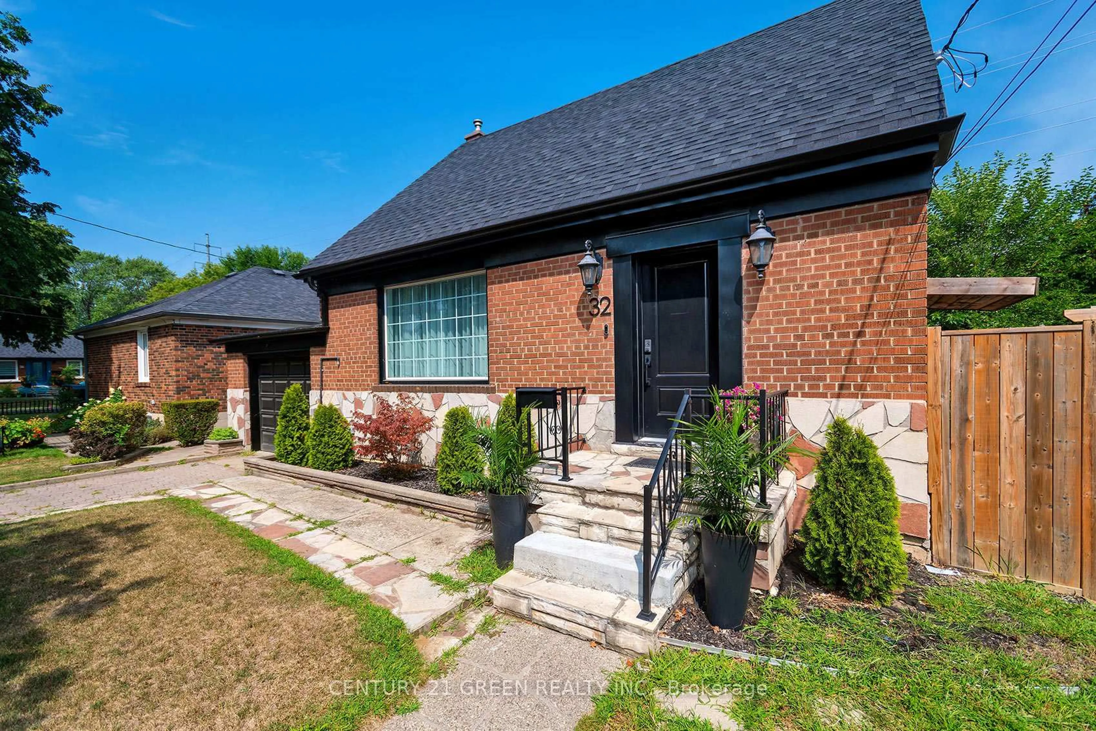 Home with brick exterior material, street for 32 Castlebar Rd, Toronto Ontario M8Z 2J5