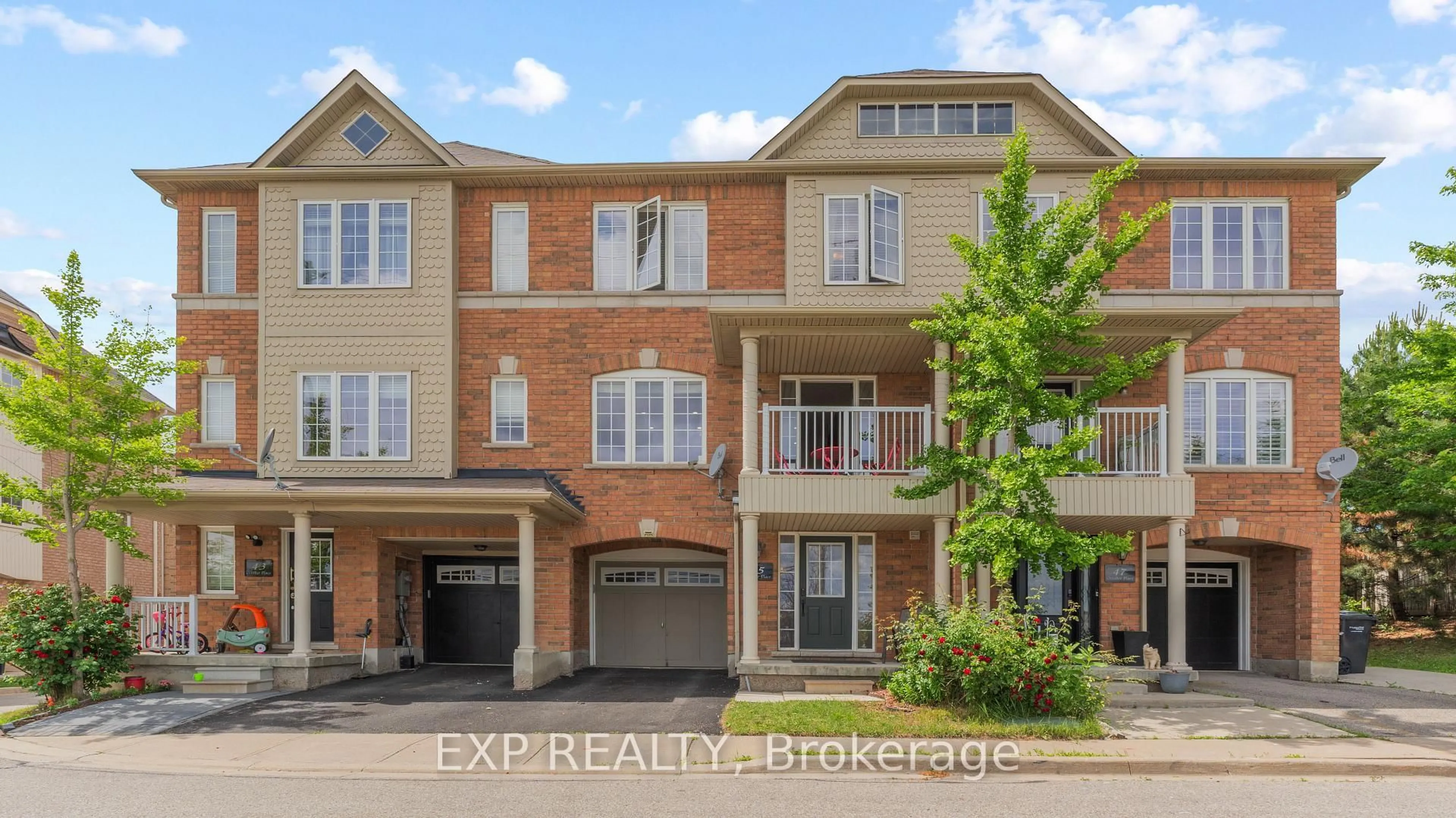 Home with brick exterior material, street for 45 October Pl, Brampton Ontario L6Y 0R6