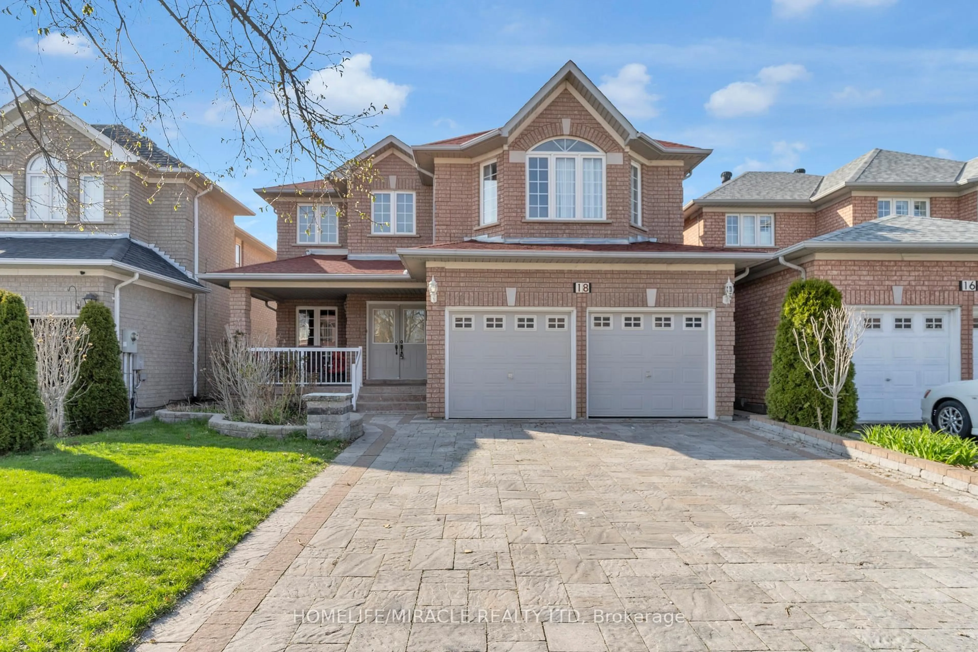 Home with brick exterior material, street for 18 Hartwell Gate, Brampton Ontario L6R 2V3
