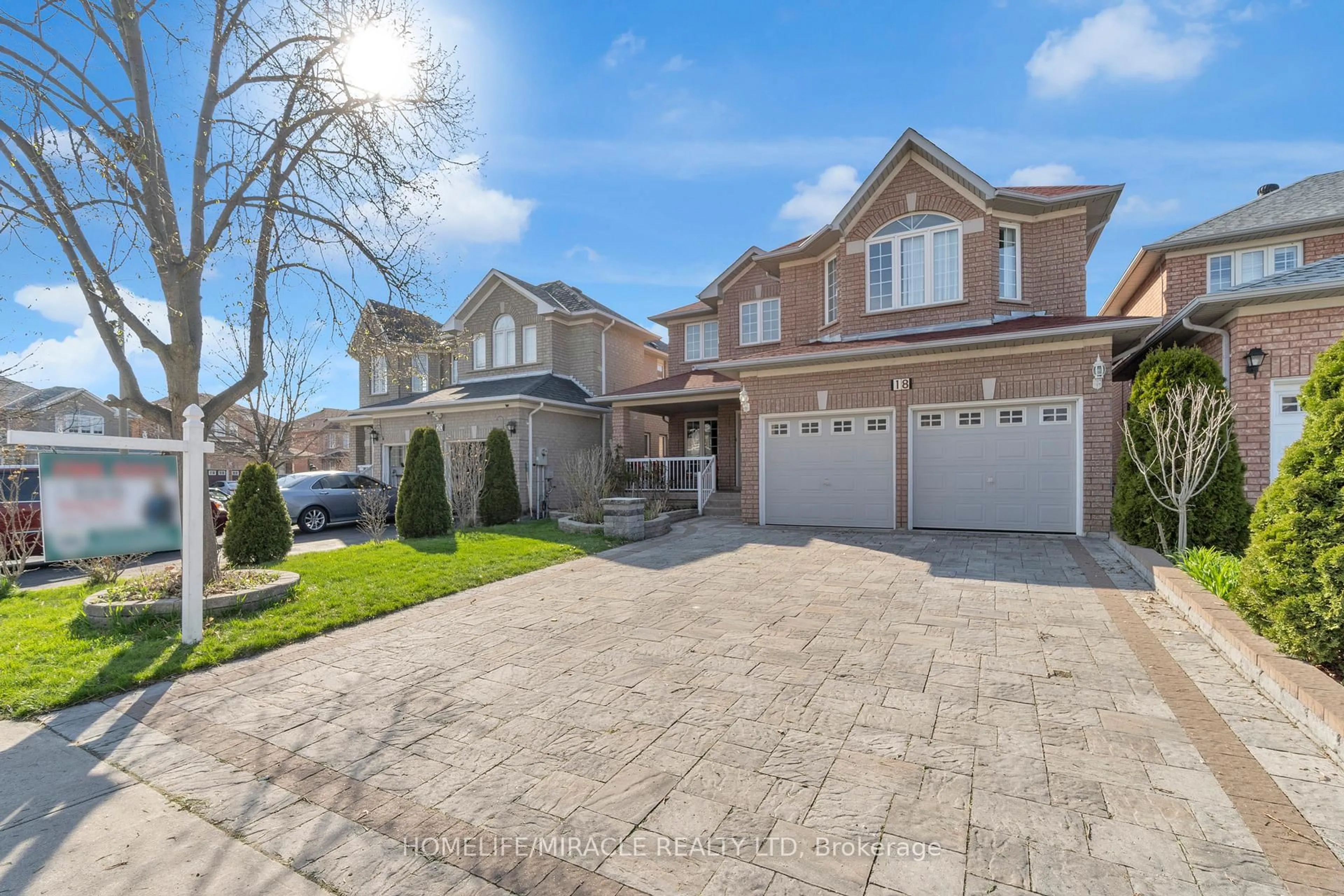 Home with brick exterior material, street for 18 Hartwell Gate, Brampton Ontario L6R 2V3
