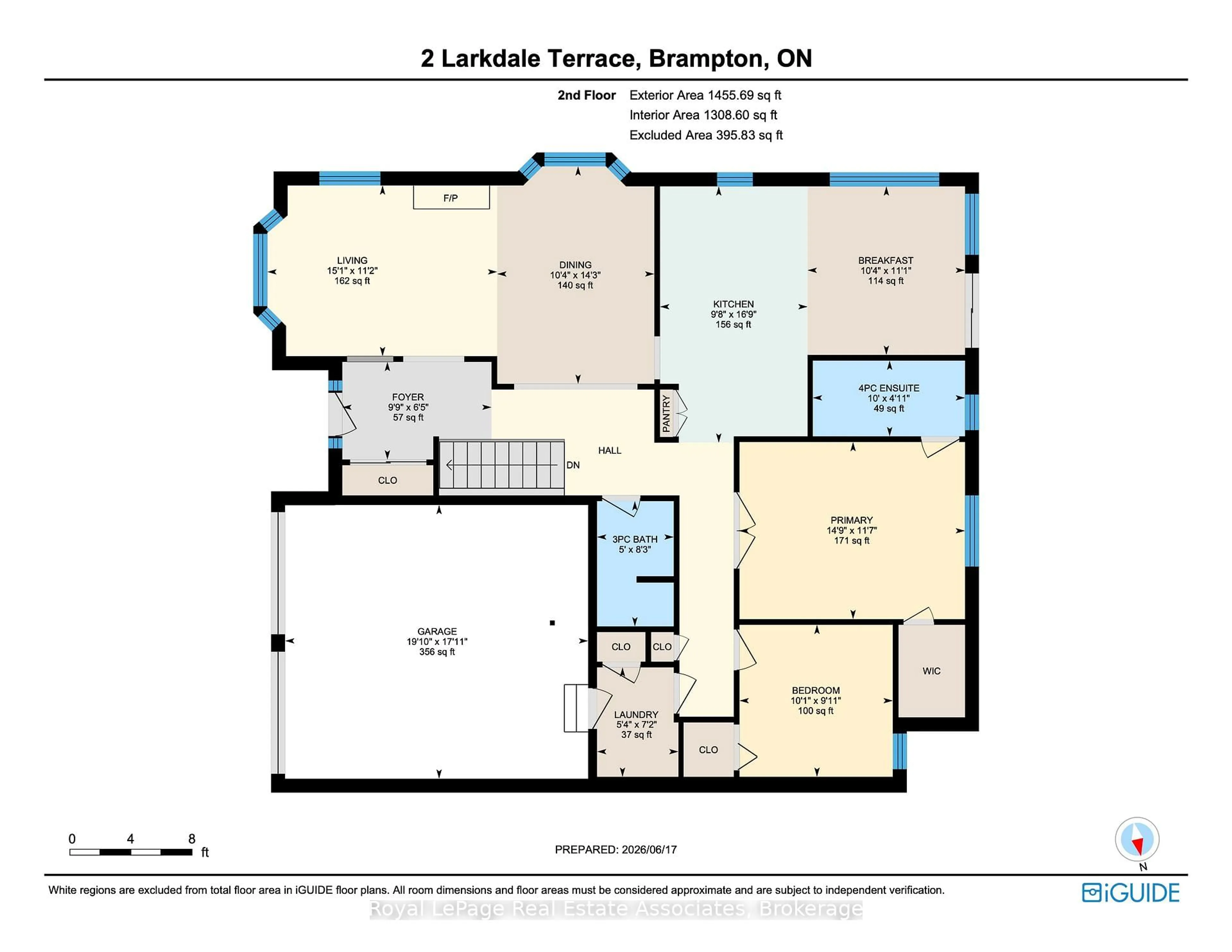 Floor plan for 2 Larkdale Terr #12, Brampton Ontario L6R 1W5