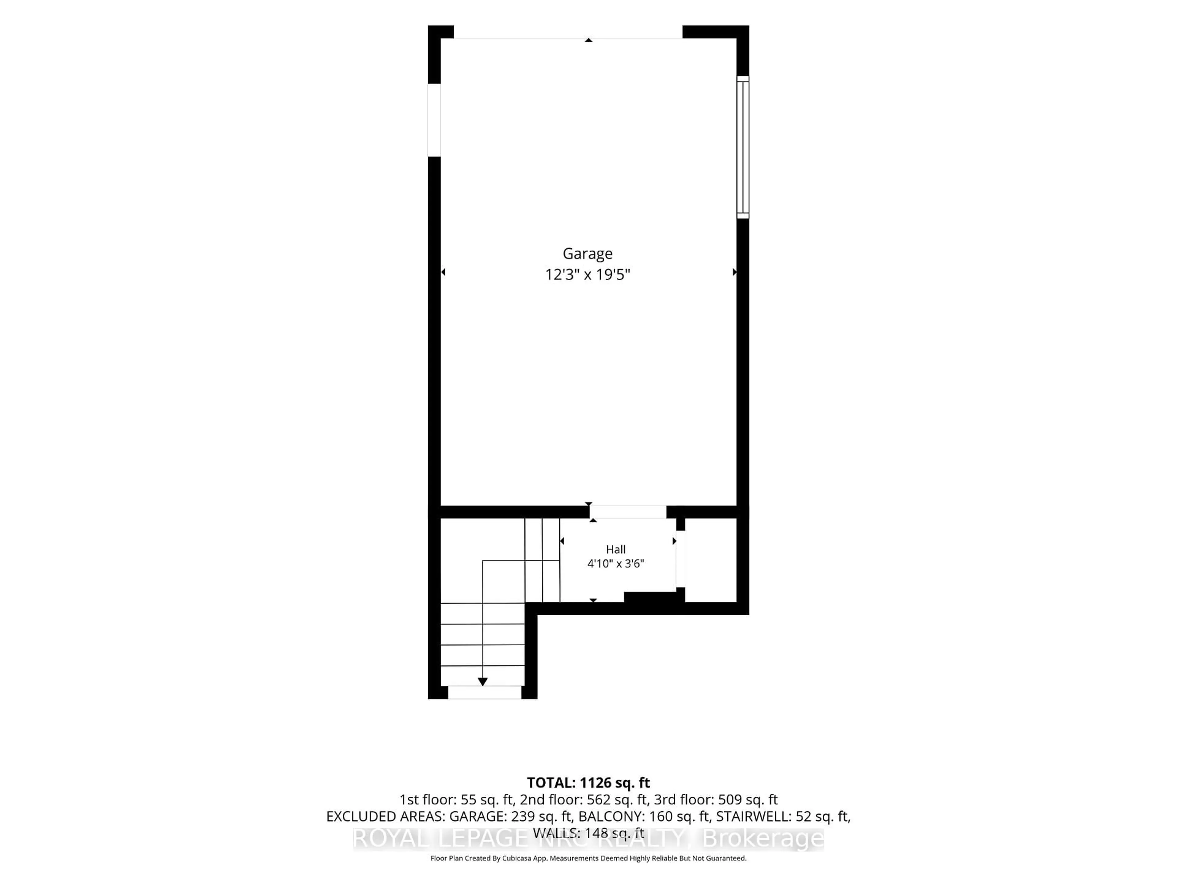 Floor plan for 5035 Oscar Peterson Blvd #9, Mississauga Ontario L5M 0P4