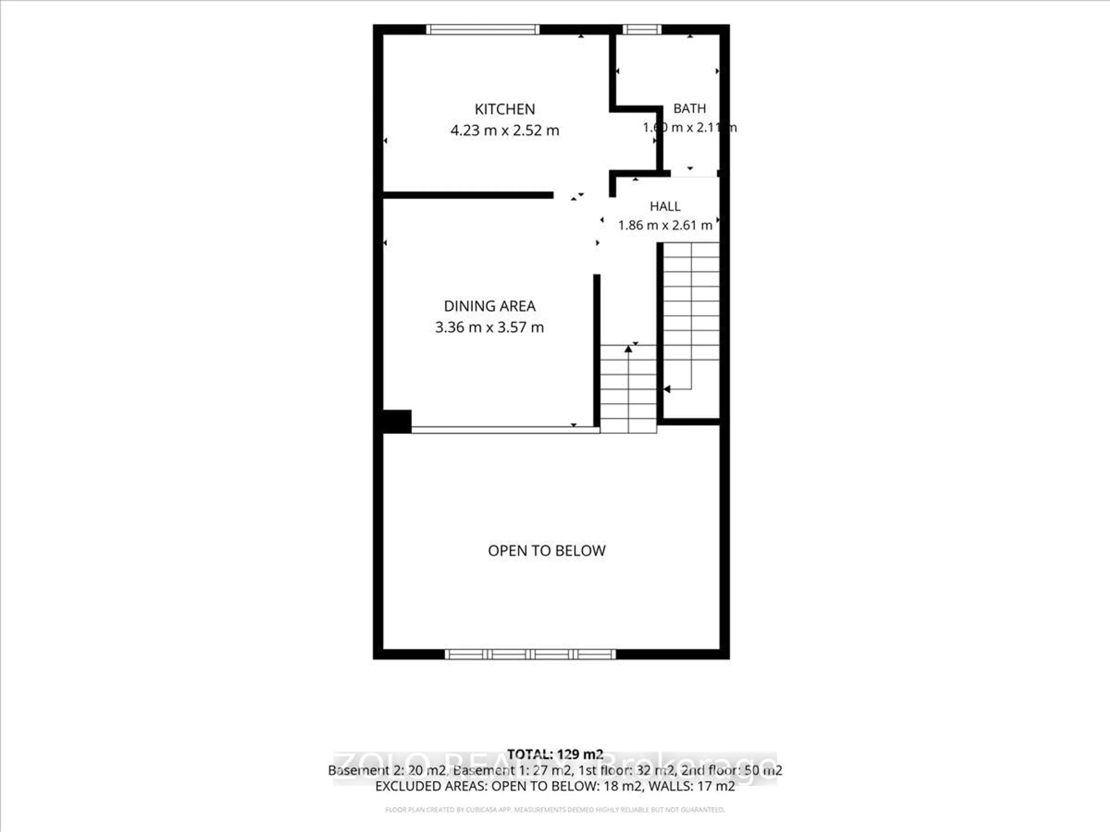 Floor plan for 98 Darras Crt, Brampton Ontario L6T 1W7