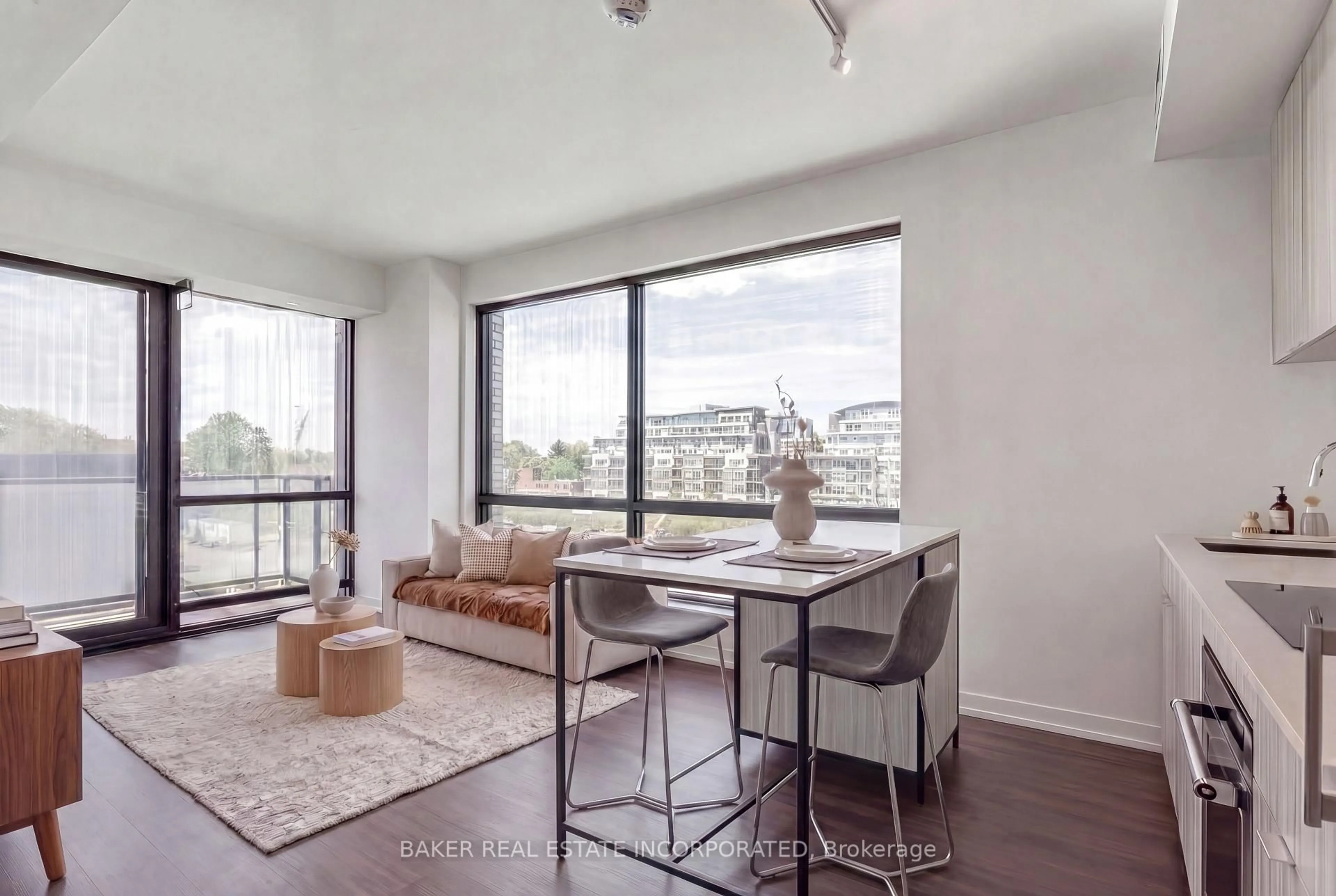 Living room with furniture, unknown for 251 Masonry Way #306, Mississauga Ontario L5H 0B3