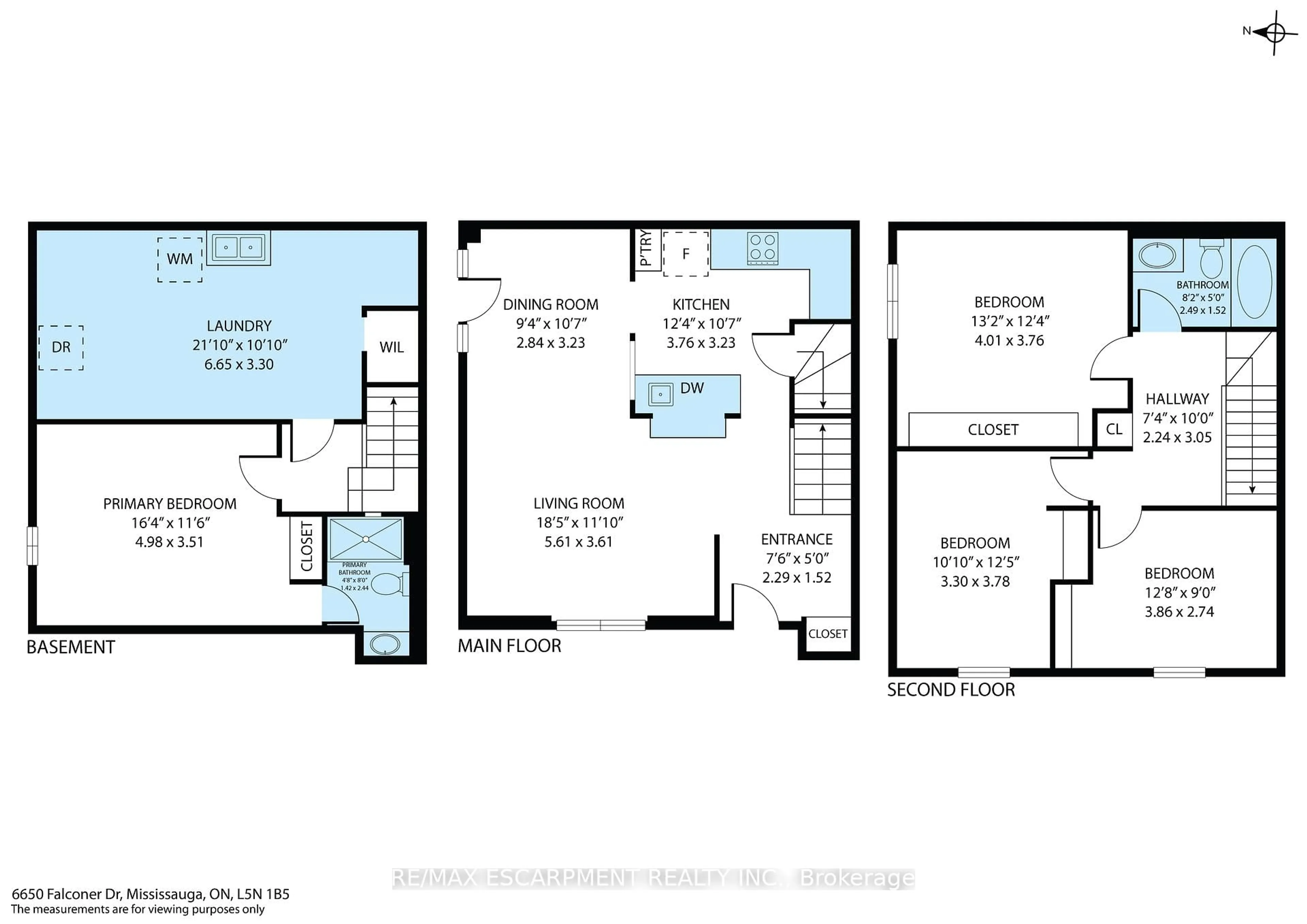 Floor plan for 6650 Falconer Dr #58, Mississauga Ontario L5N 1B5