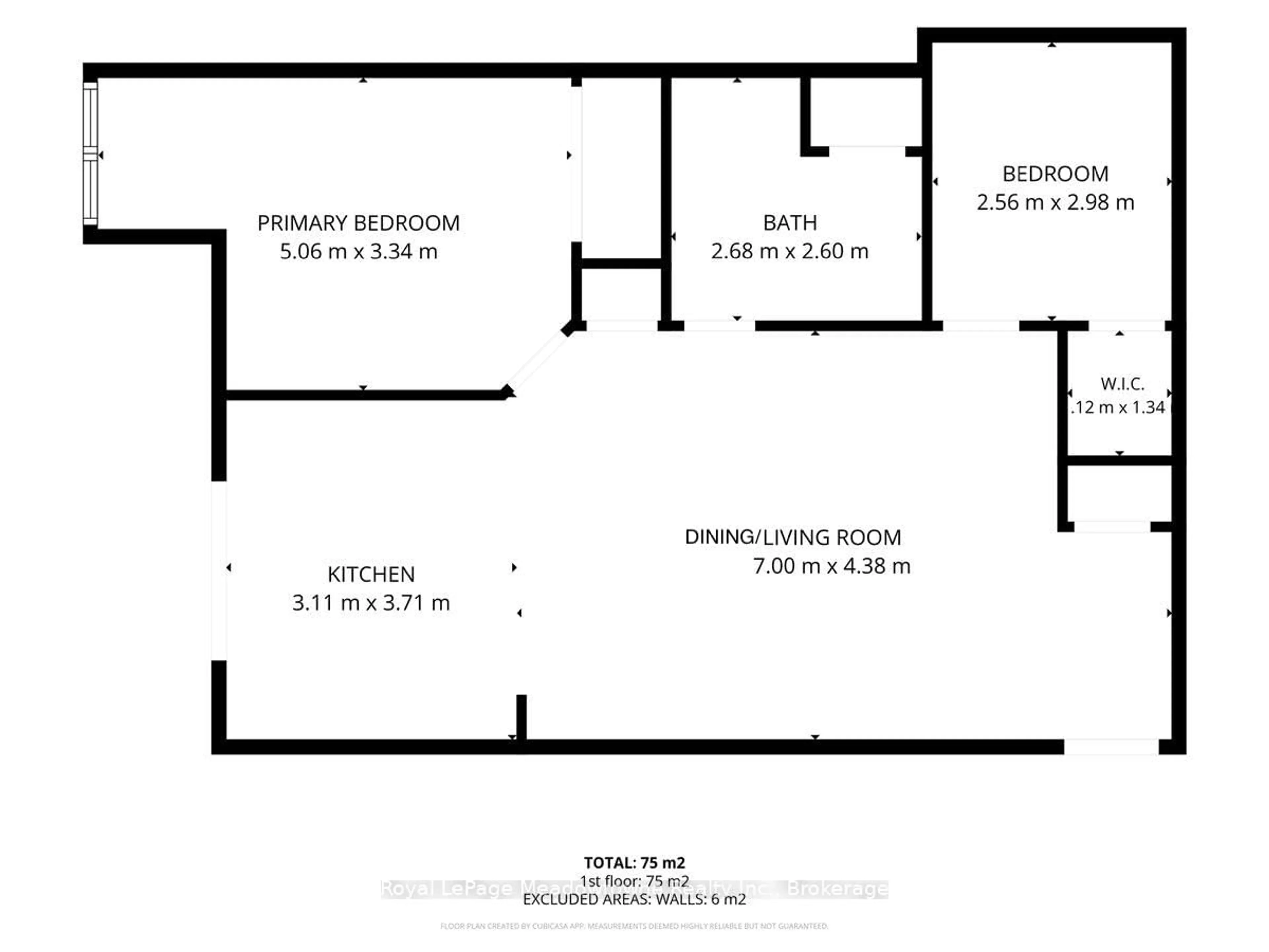 Floor plan for 1483 Maple Ave #205, Milton Ontario L9T 0B6