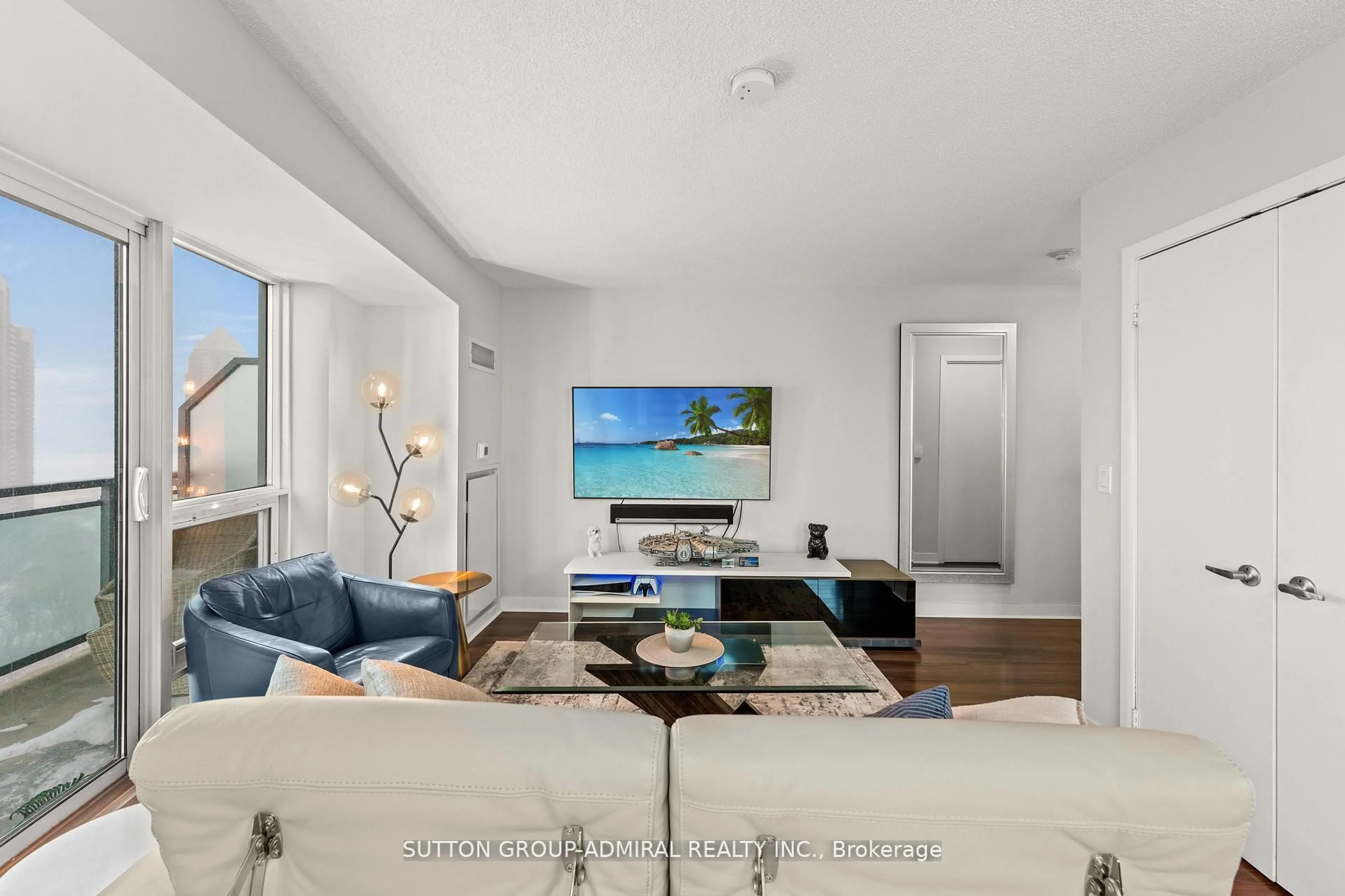 Living room with furniture, unknown for 155 Legion Rd #2513, Toronto Ontario M8Y 0A7