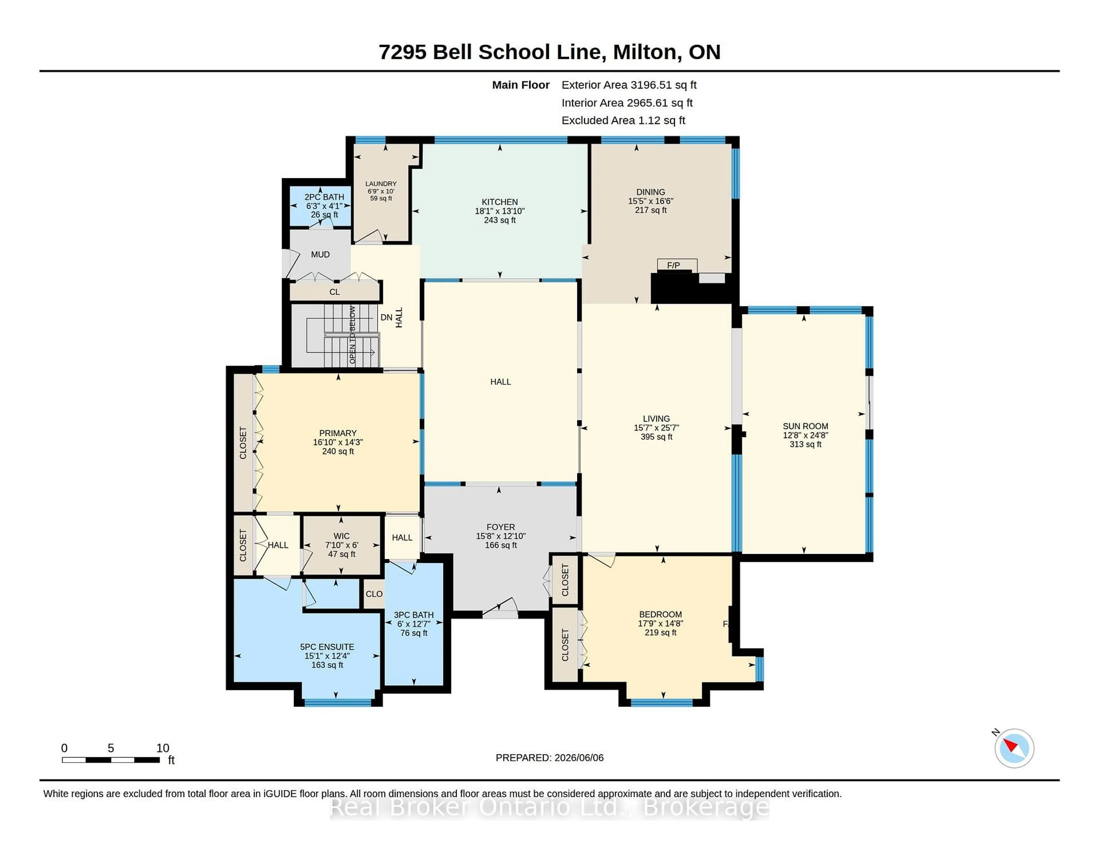Floor plan for 7295 Bell School Line, Milton Ontario L9T 2Y1