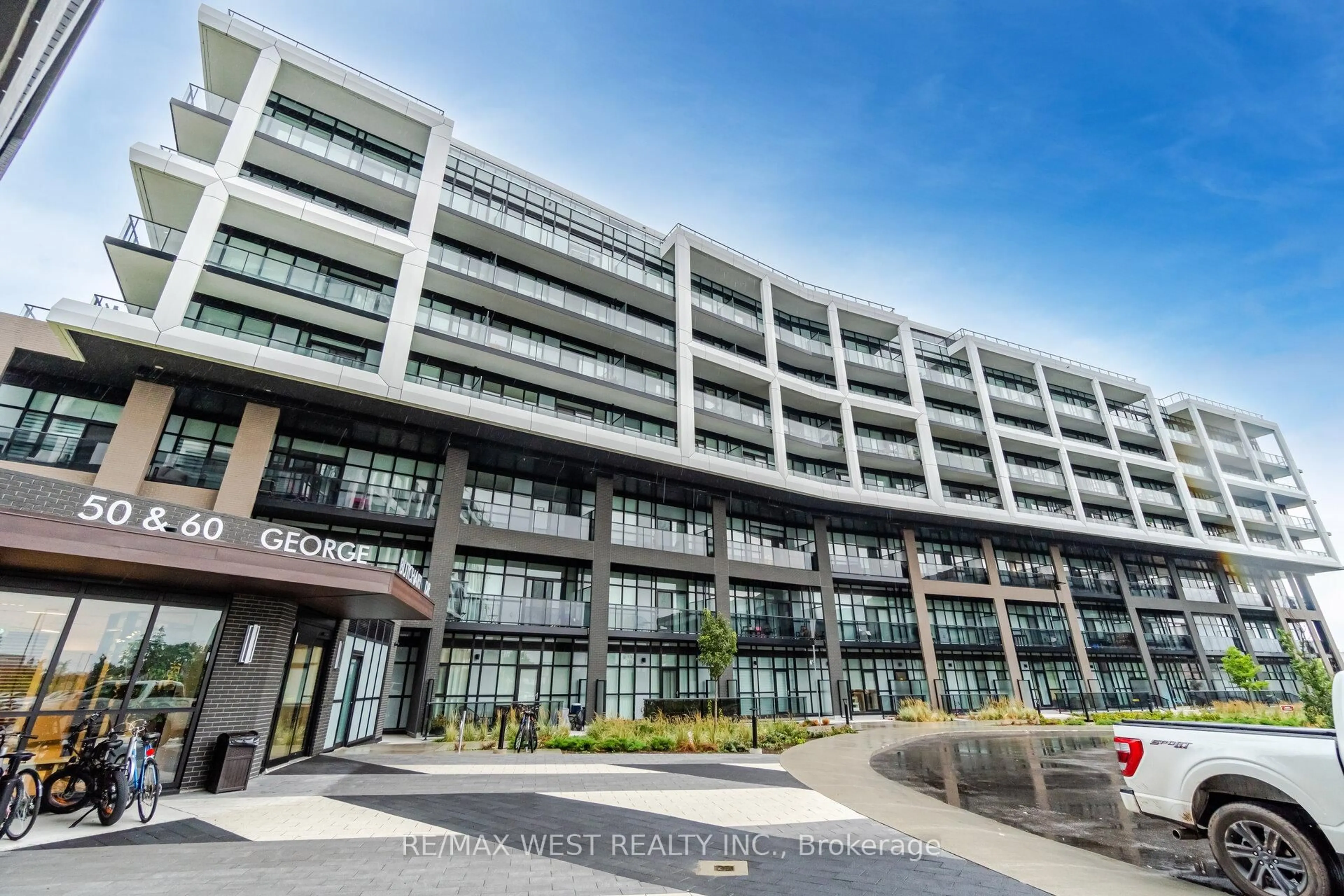 Indoor foyer for 60 George Butchart Dr #218, Toronto Ontario M3K 0E1