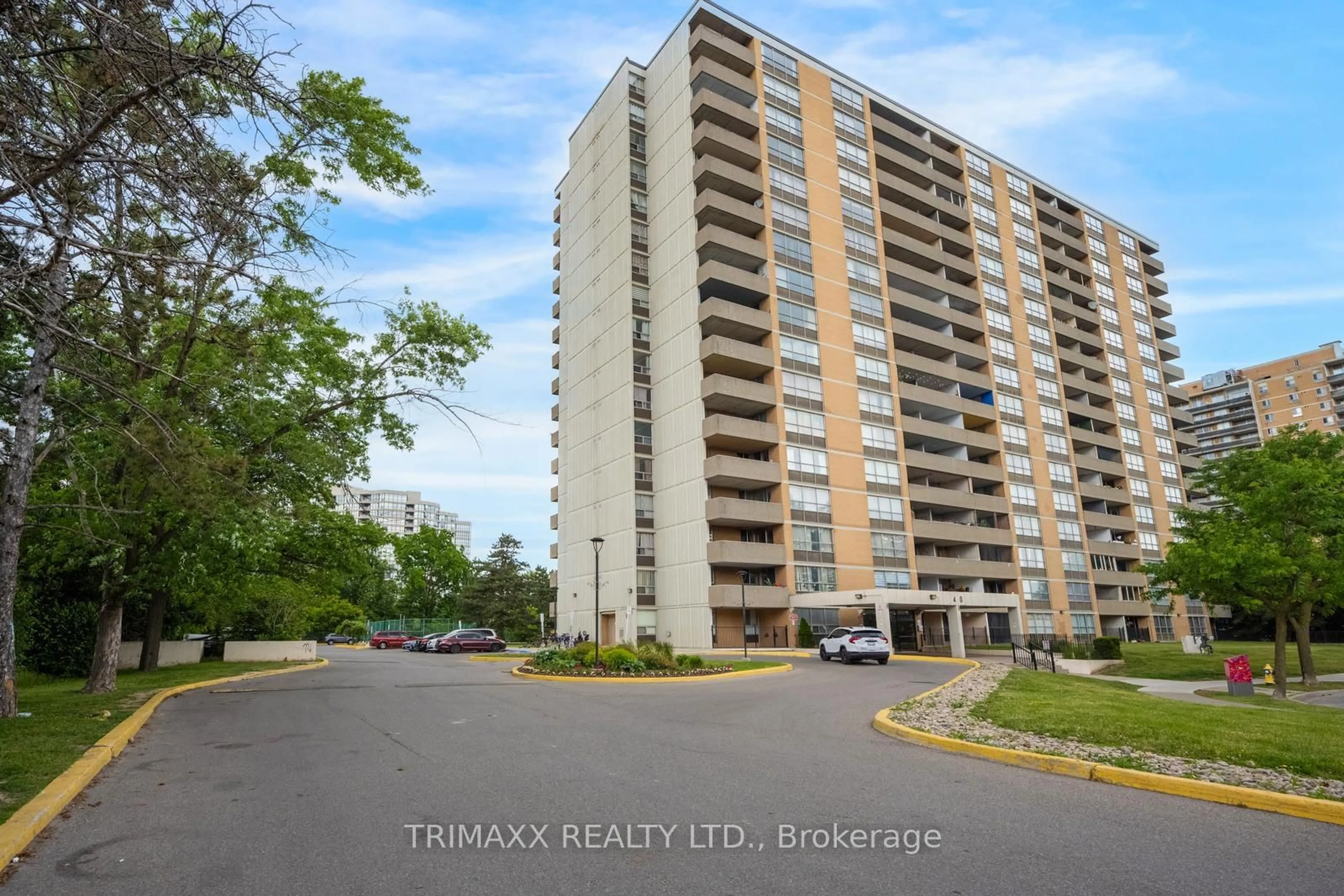 A pic from outside/outdoor area/front of a property/back of a property/a pic from drone, unknown for 40 Panorama Crt #404, Toronto Ontario M9V 4M1
