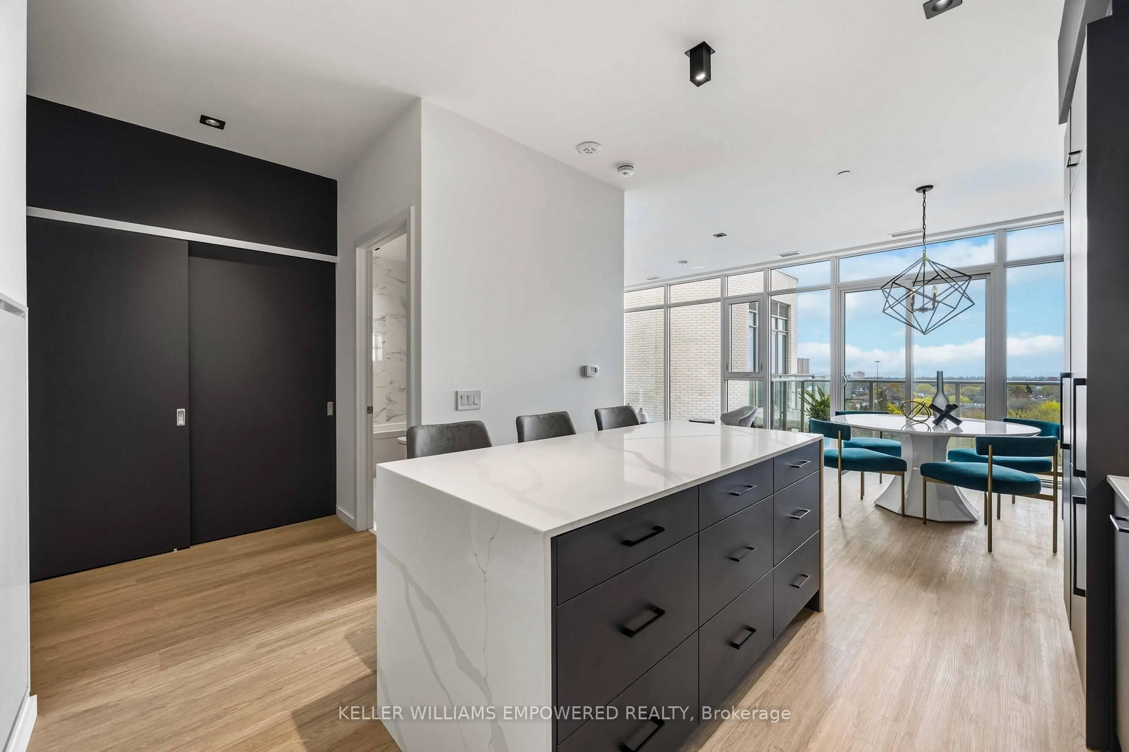 Open concept kitchen, unknown for 689 The Queensway St #802, Toronto Ontario M8Y 1L1