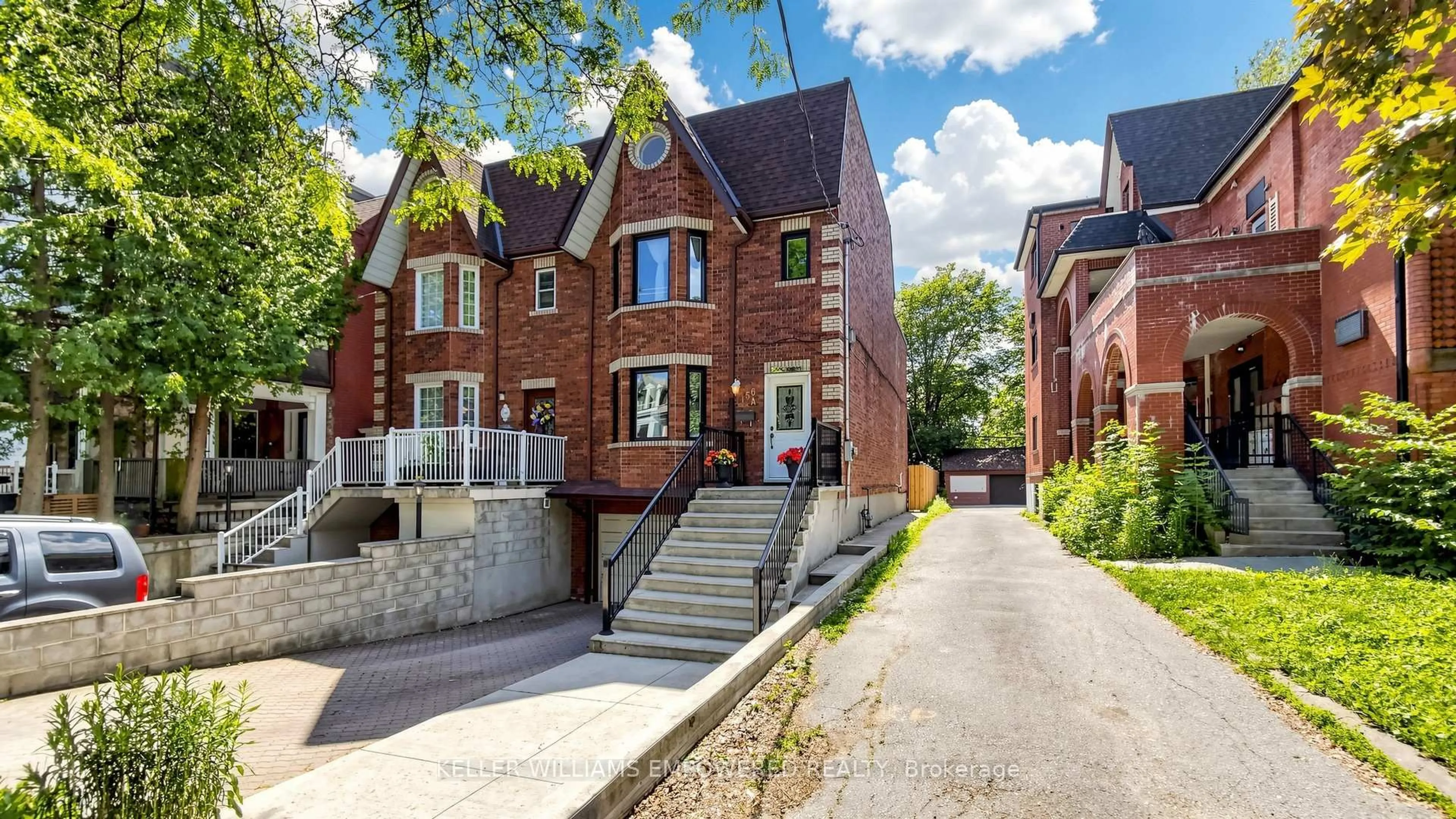 Home with brick exterior material, street for 156A Dowling Ave, Toronto Ontario M6K 3A6
