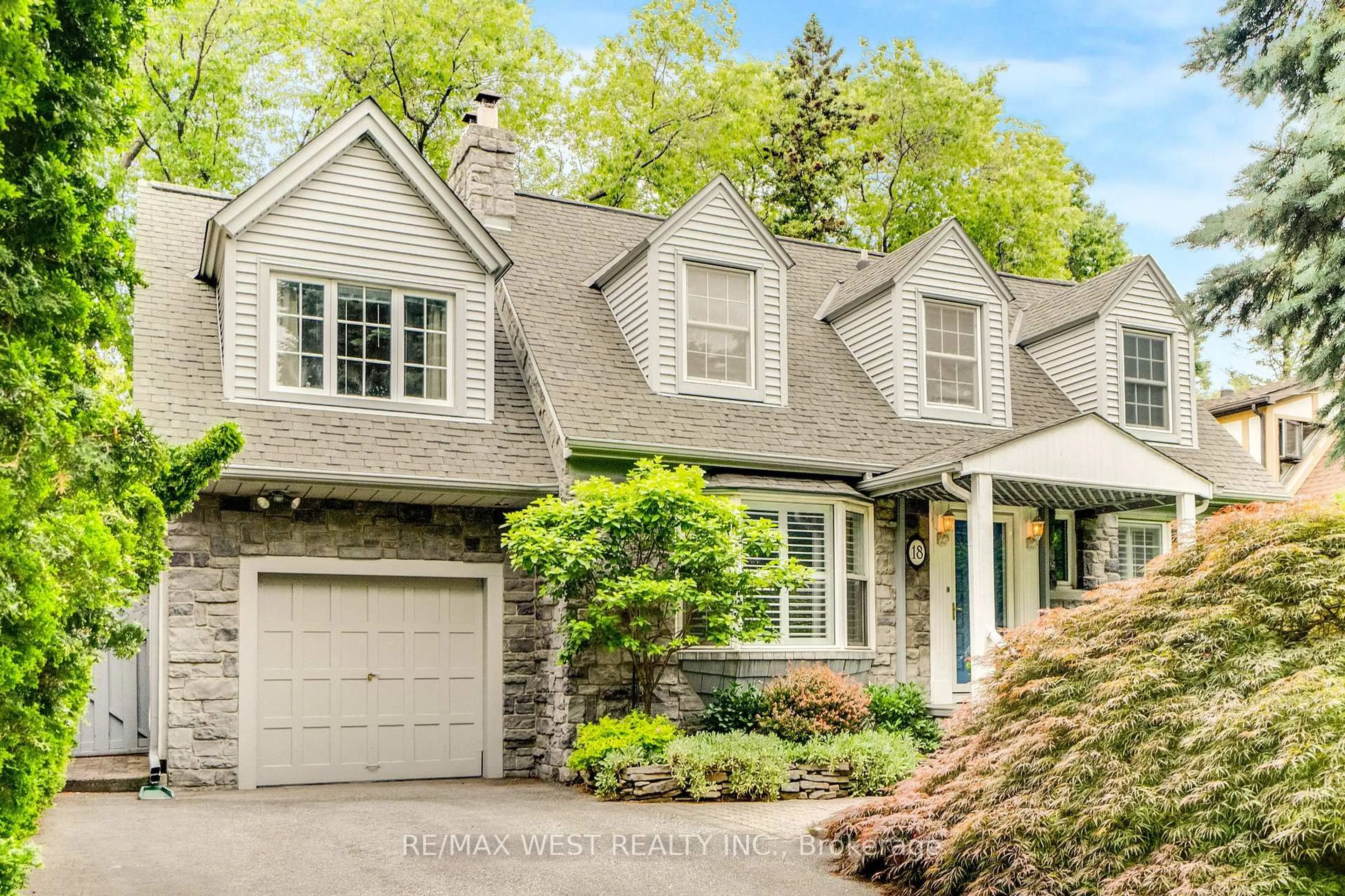 Home with brick exterior material, street for 18 North Kingslea Dr, Toronto Ontario M8Y 2B1