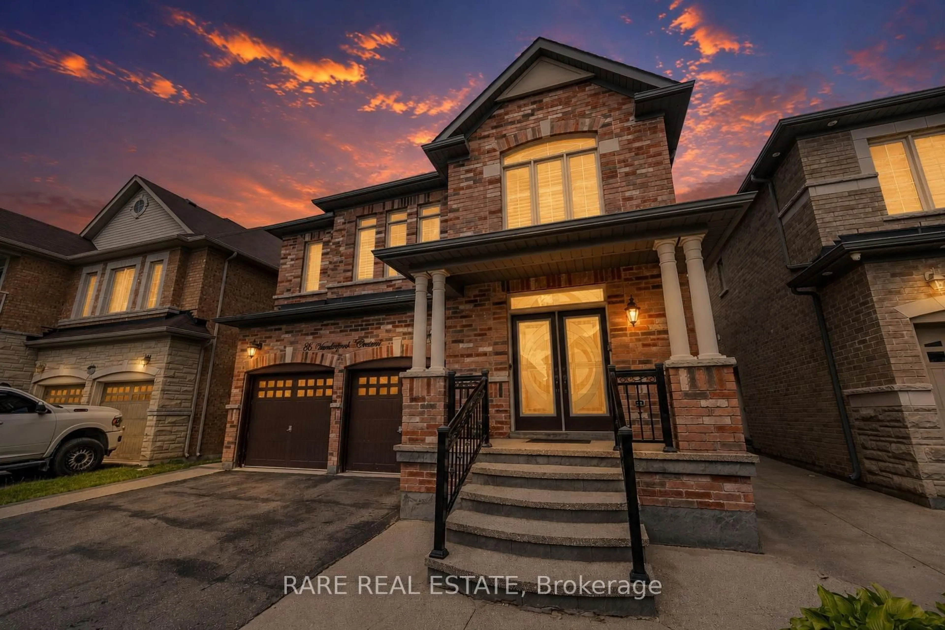 Home with brick exterior material, street for 86 Vanderpool Cres, Brampton Ontario L6P 3W7