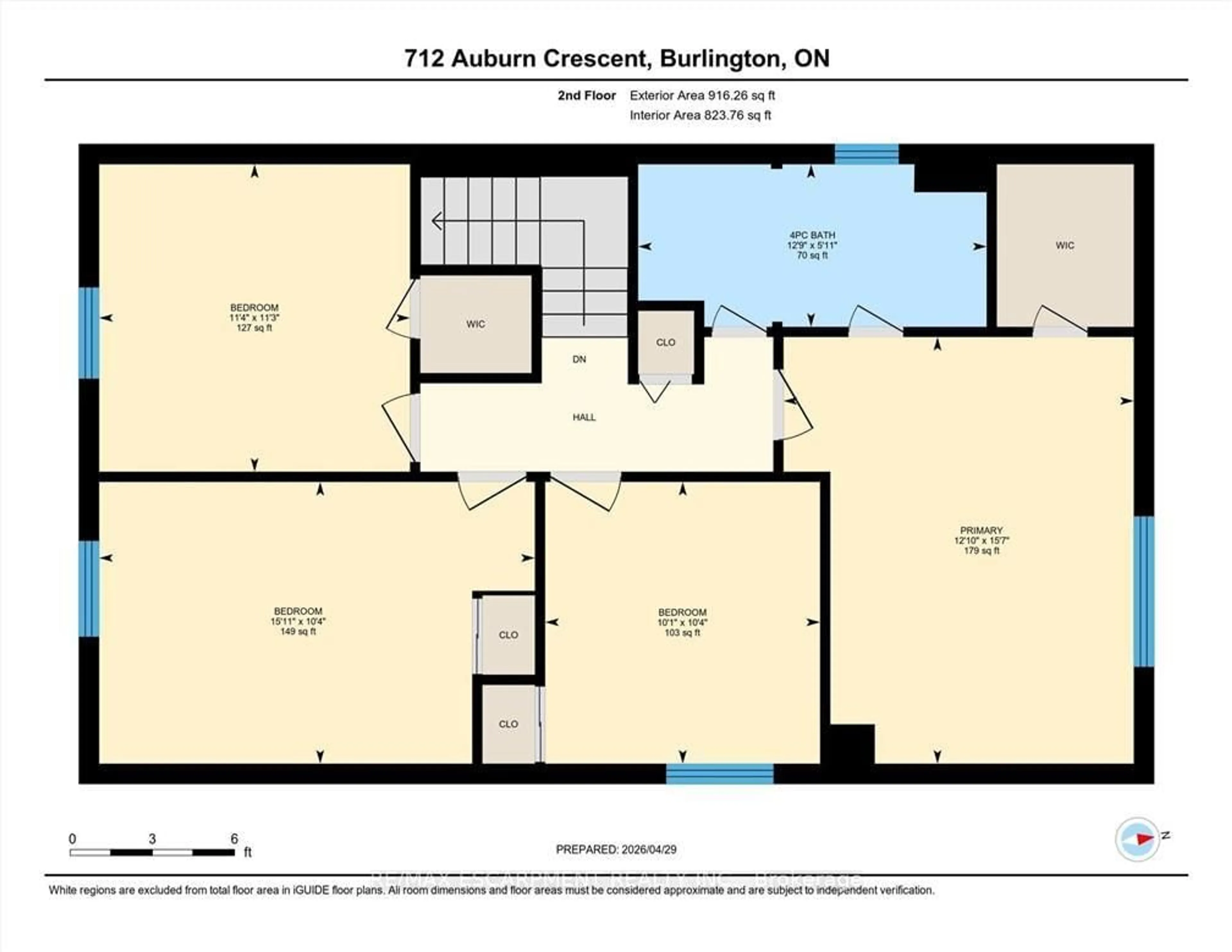 Floor plan for 712 Auburn Cres, Burlington Ontario L7L 5B2