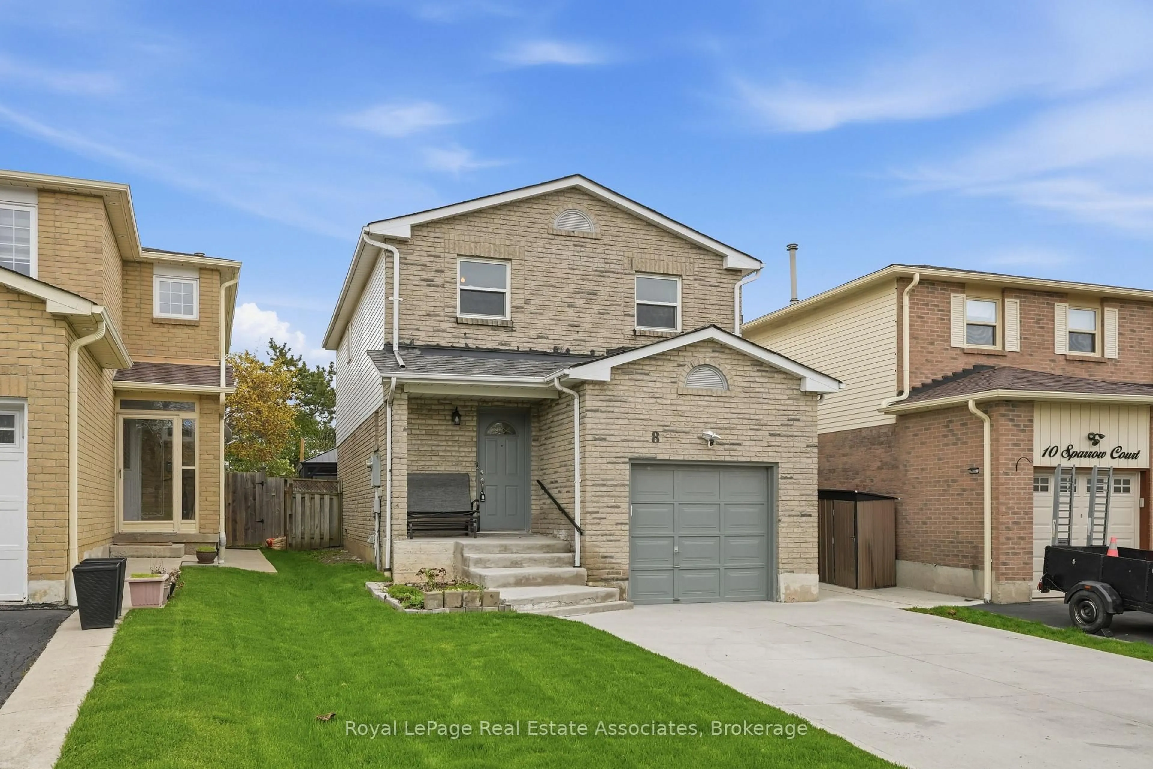 Home with brick exterior material, street for 8 Sparrow Crt, Brampton Ontario L6Y 3P3