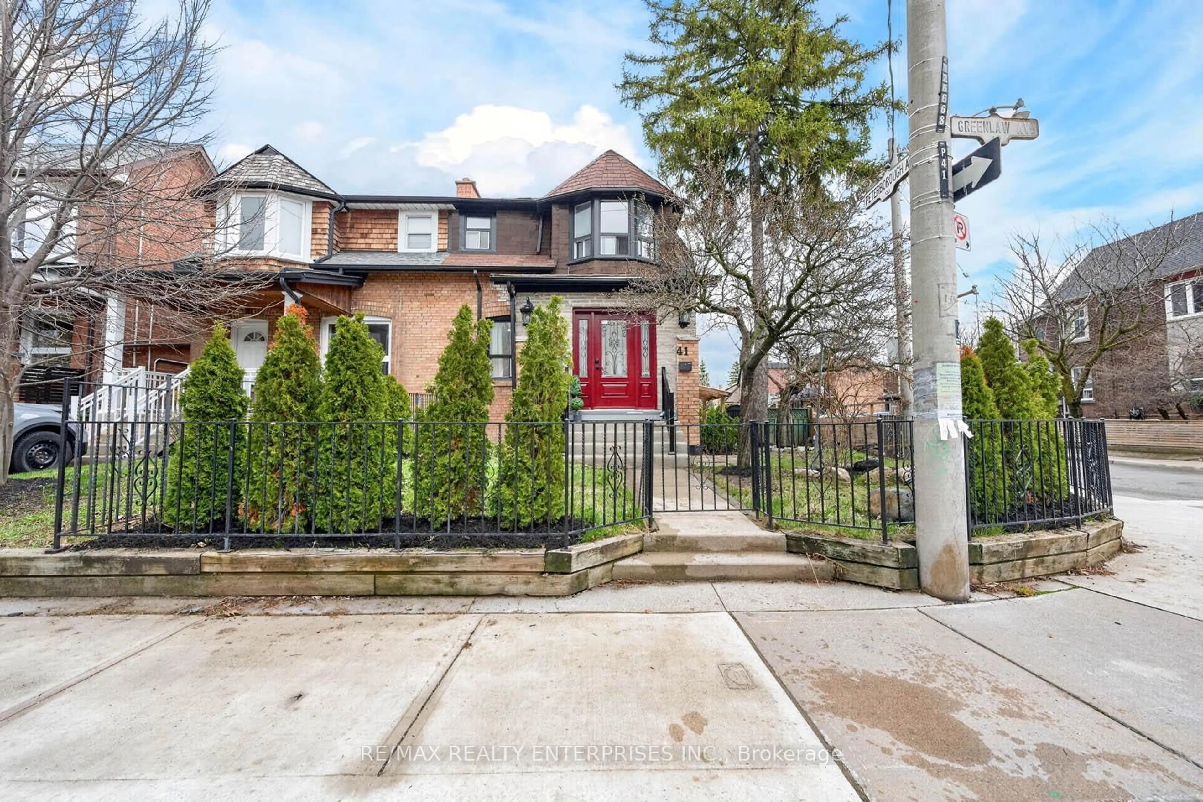 Home with brick exterior material, street for 41 Greenlaw Ave, Toronto Ontario M6H 3V7