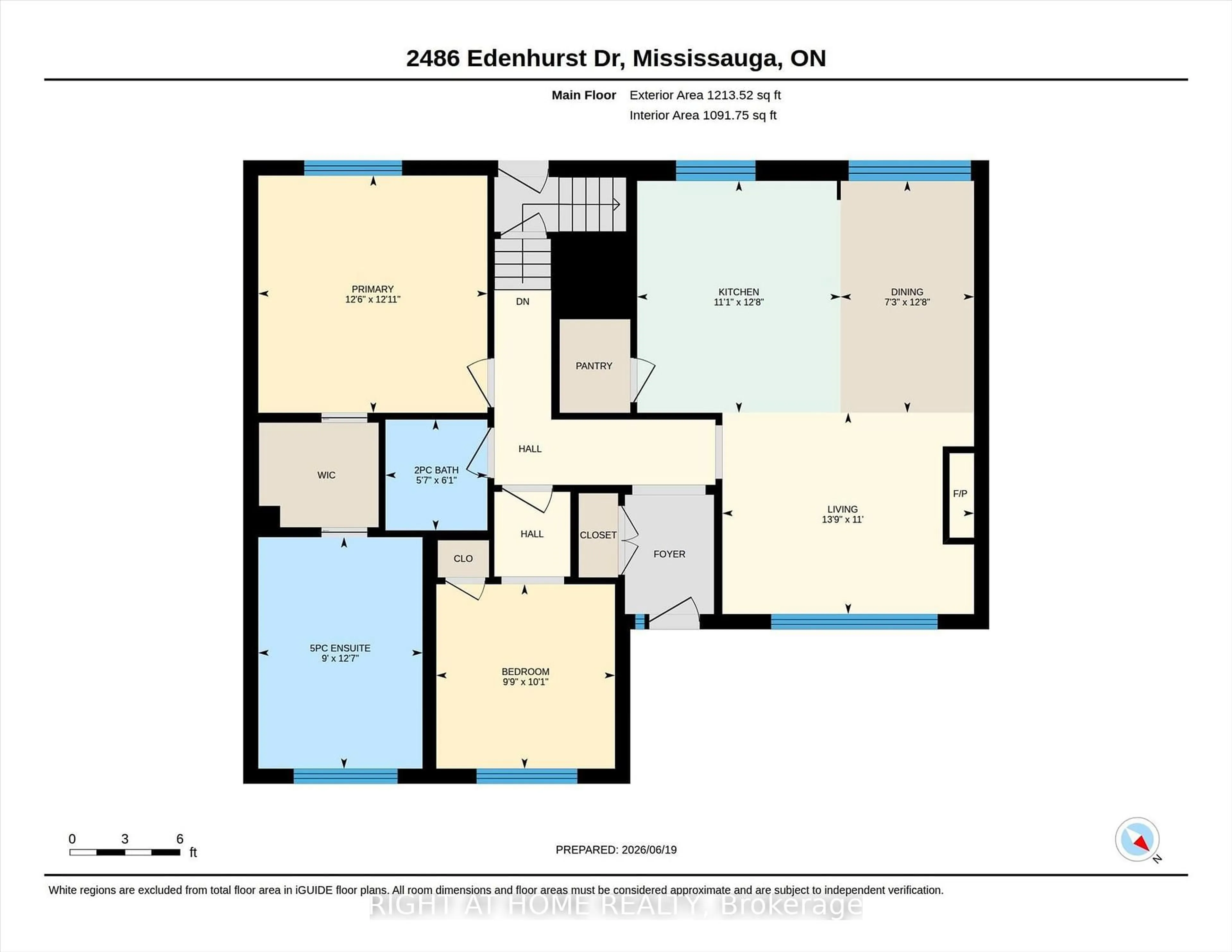Floor plan for 2486 Edenhurst Dr, Mississauga Ontario L5A 2K9