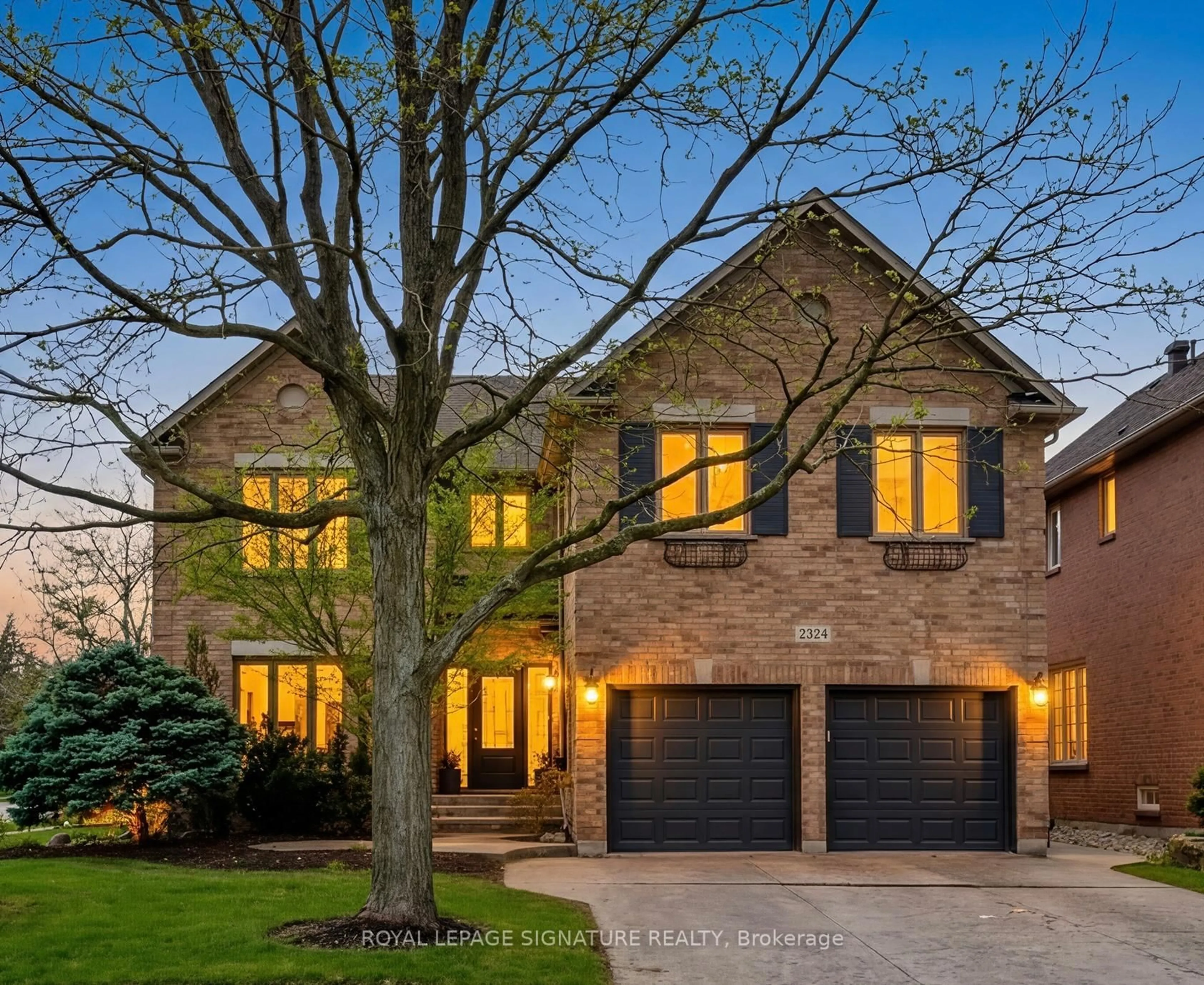 Home with brick exterior material, street for 2324 Hilltop Lane, Oakville Ontario L6M 3M8