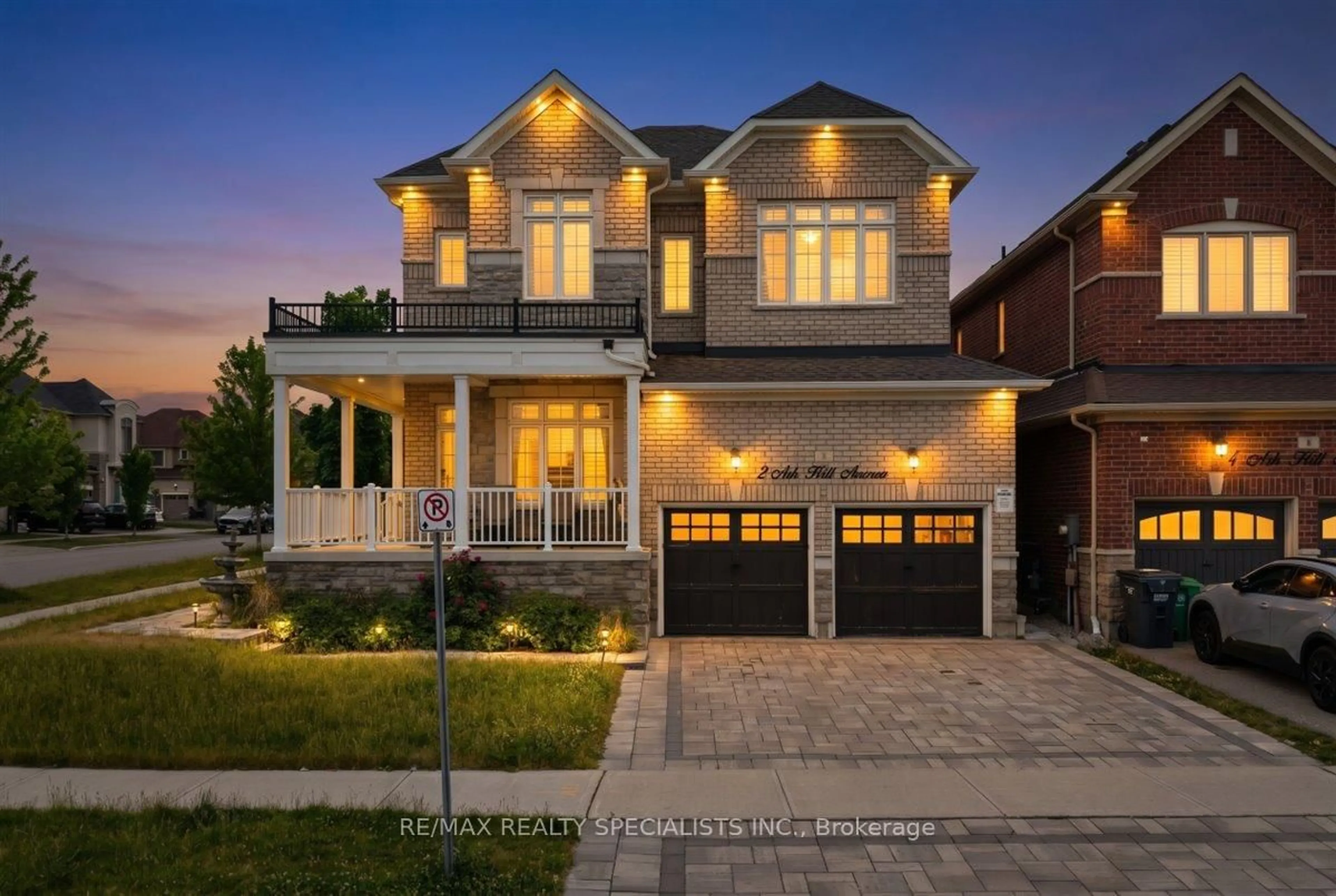 Home with brick exterior material, street for 2 Ash Hill Ave, Caledon Ontario L7C 4E8