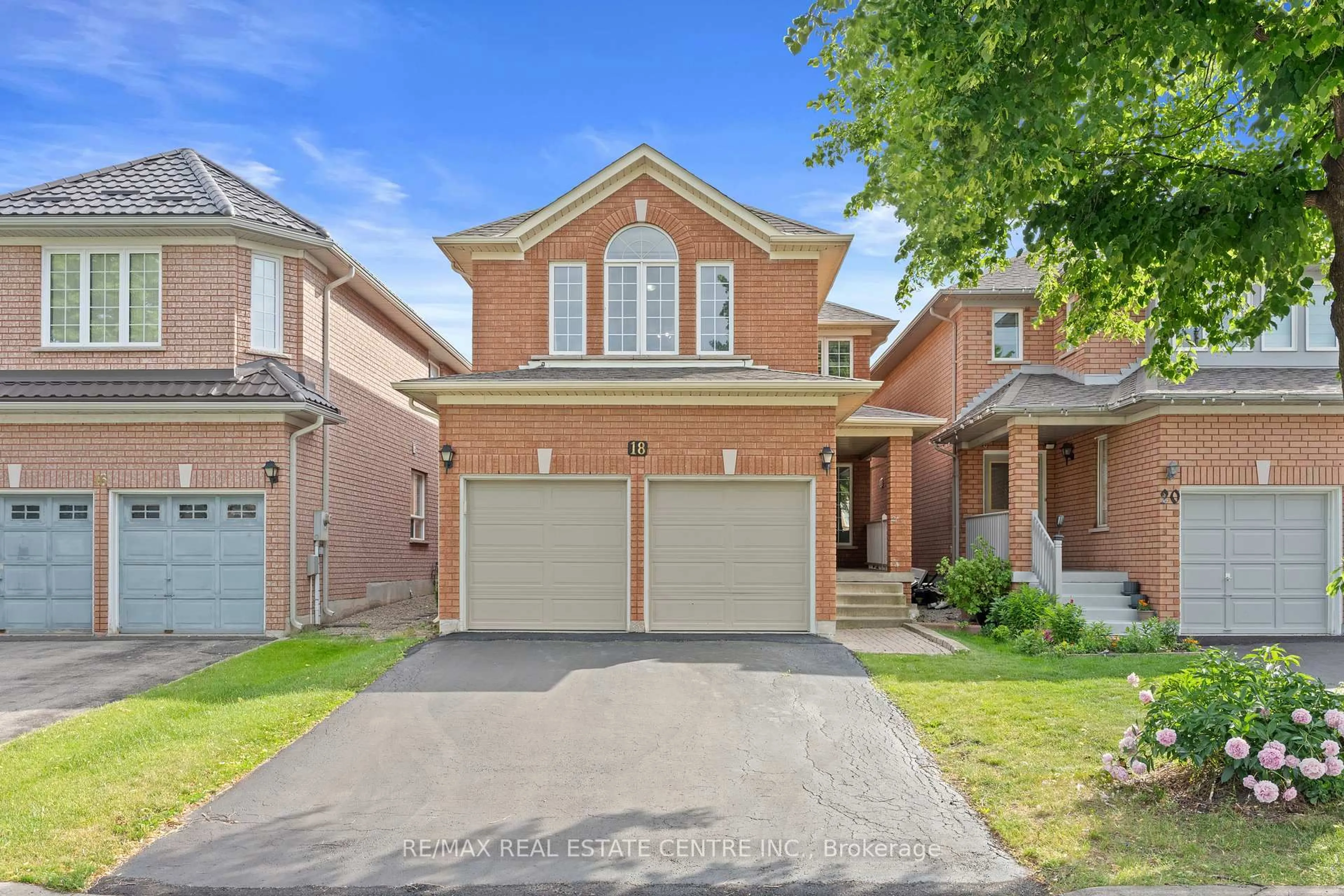 Home with brick exterior material, street for 18 Velvet Grass Lane, Brampton Ontario L6R 1W6