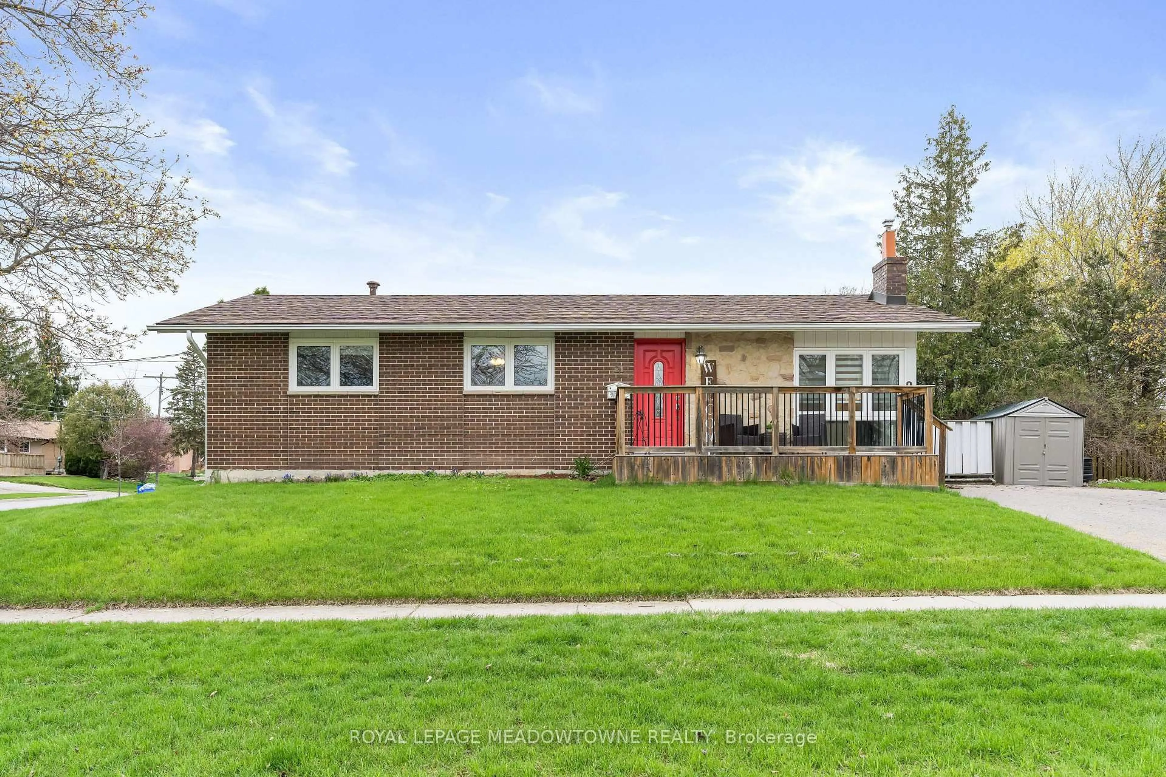Home with vinyl exterior material, street for 24 Gower Rd, Halton Hills Ontario L7G 1E5