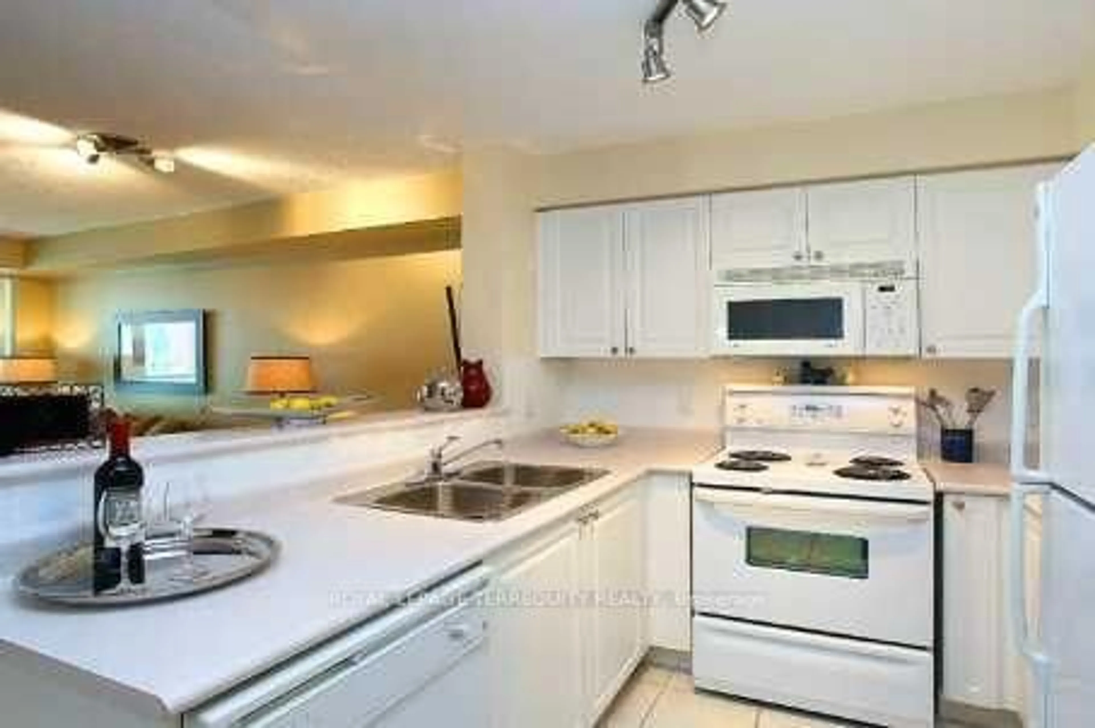 Standard kitchen, ceramic/tile floor for 11 Michael Power Pl #301, Toronto Ontario M9A 5G3