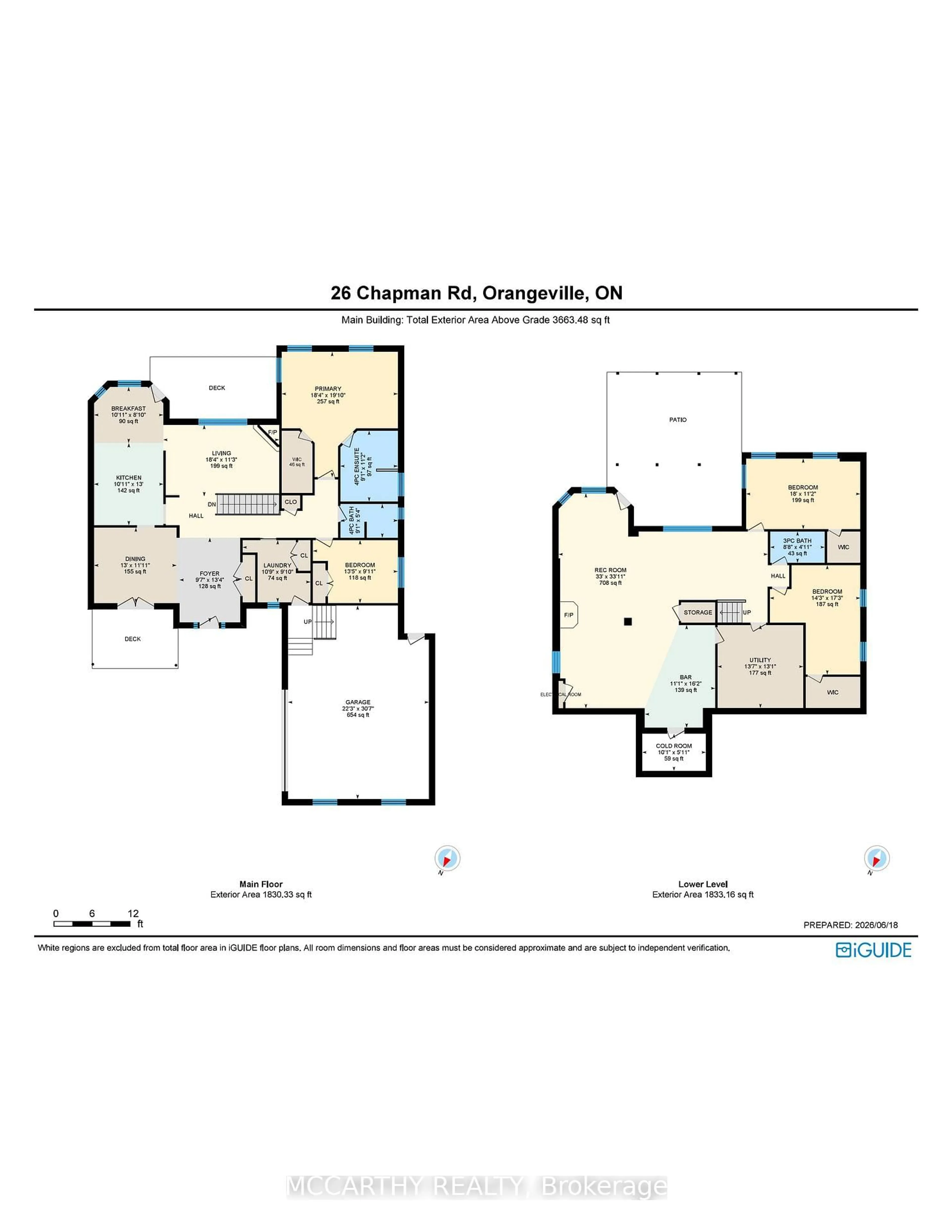 Floor plan for 26 Chapman Rd, Orangeville Ontario L9W 5C7