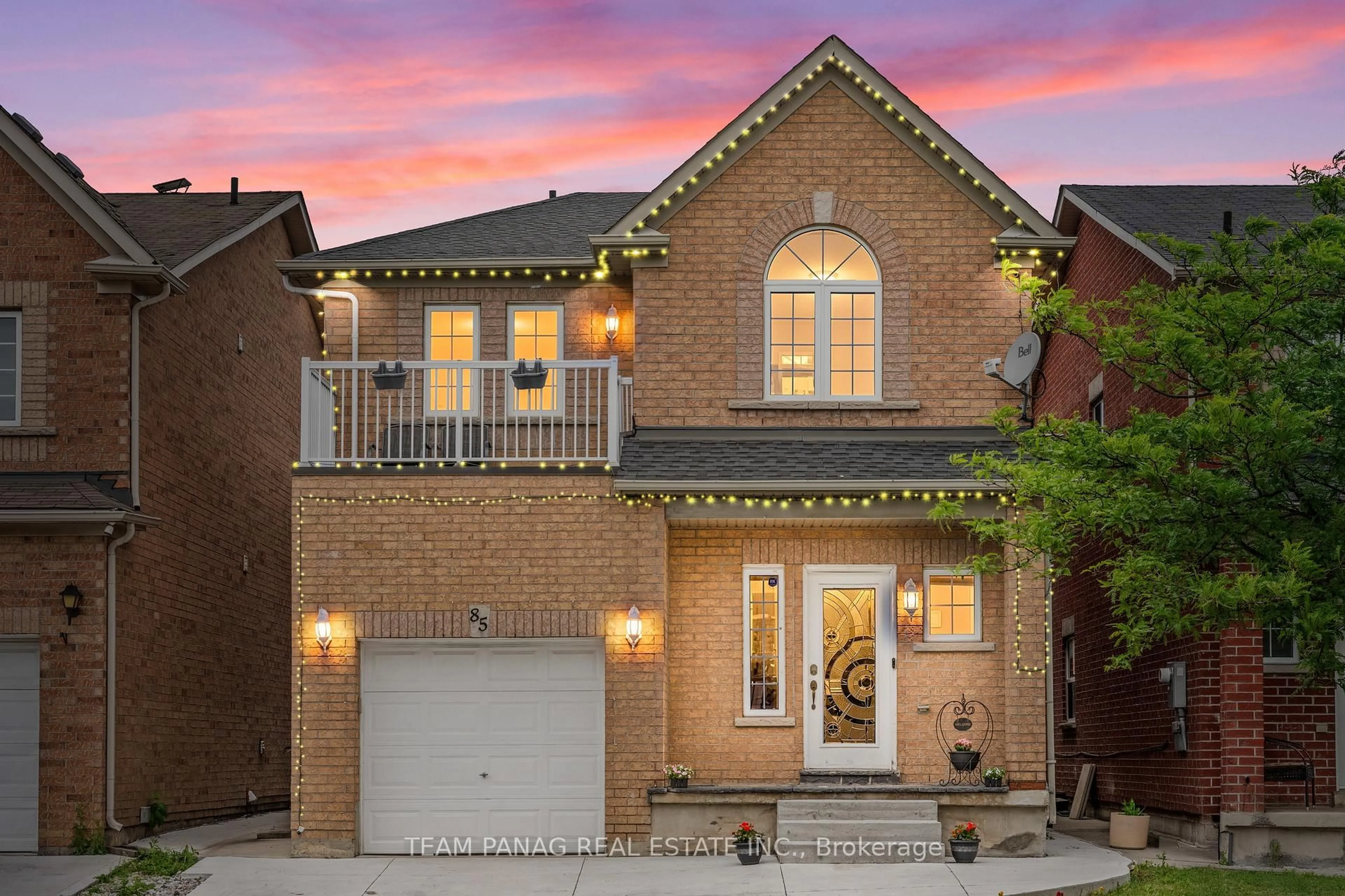 Home with brick exterior material, street for 85 Footbridge Cres, Brampton Ontario L6R 0T8