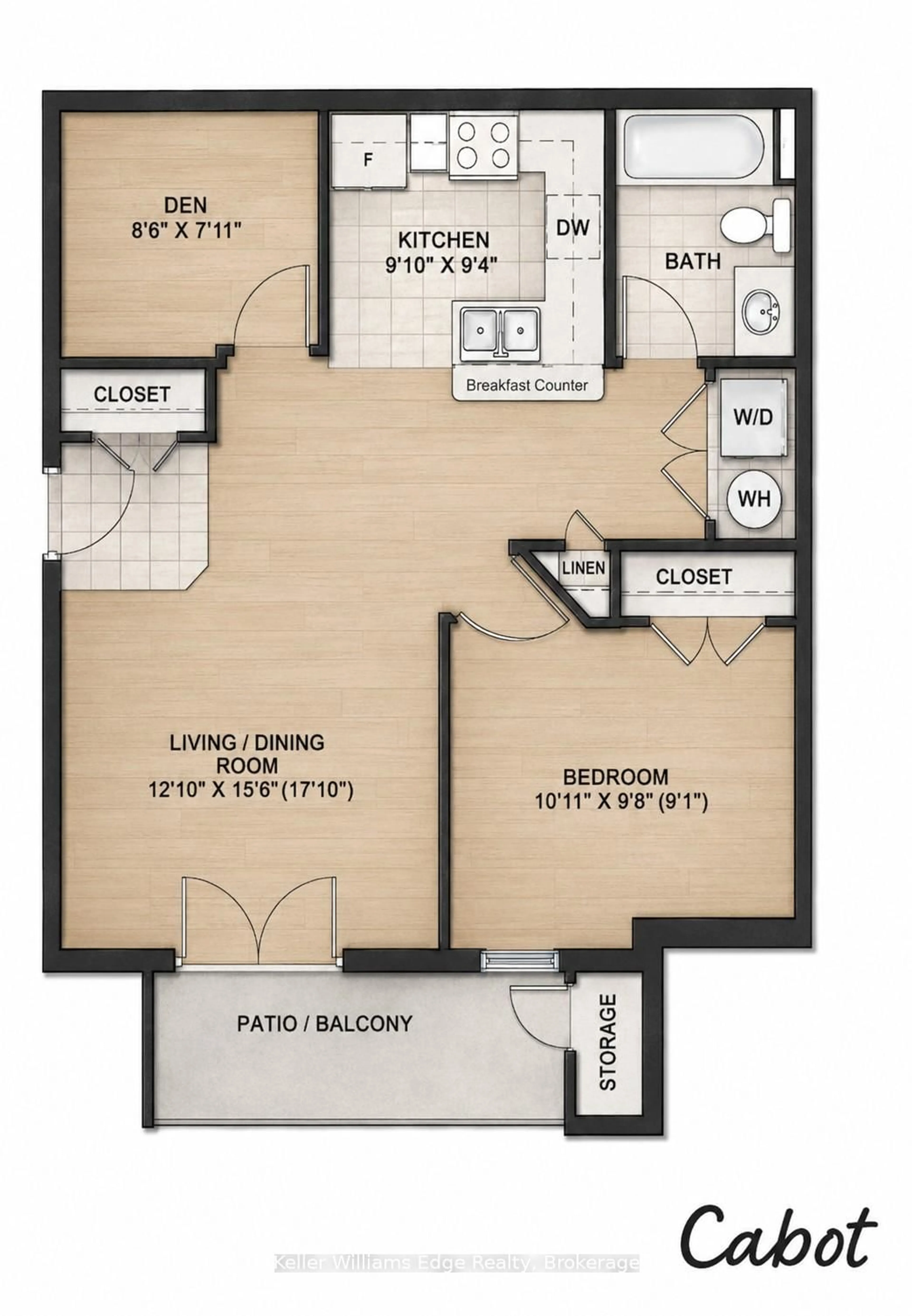 Floor plan for 2075 Appleby Line #406, Burlington Ontario L7L 7H3