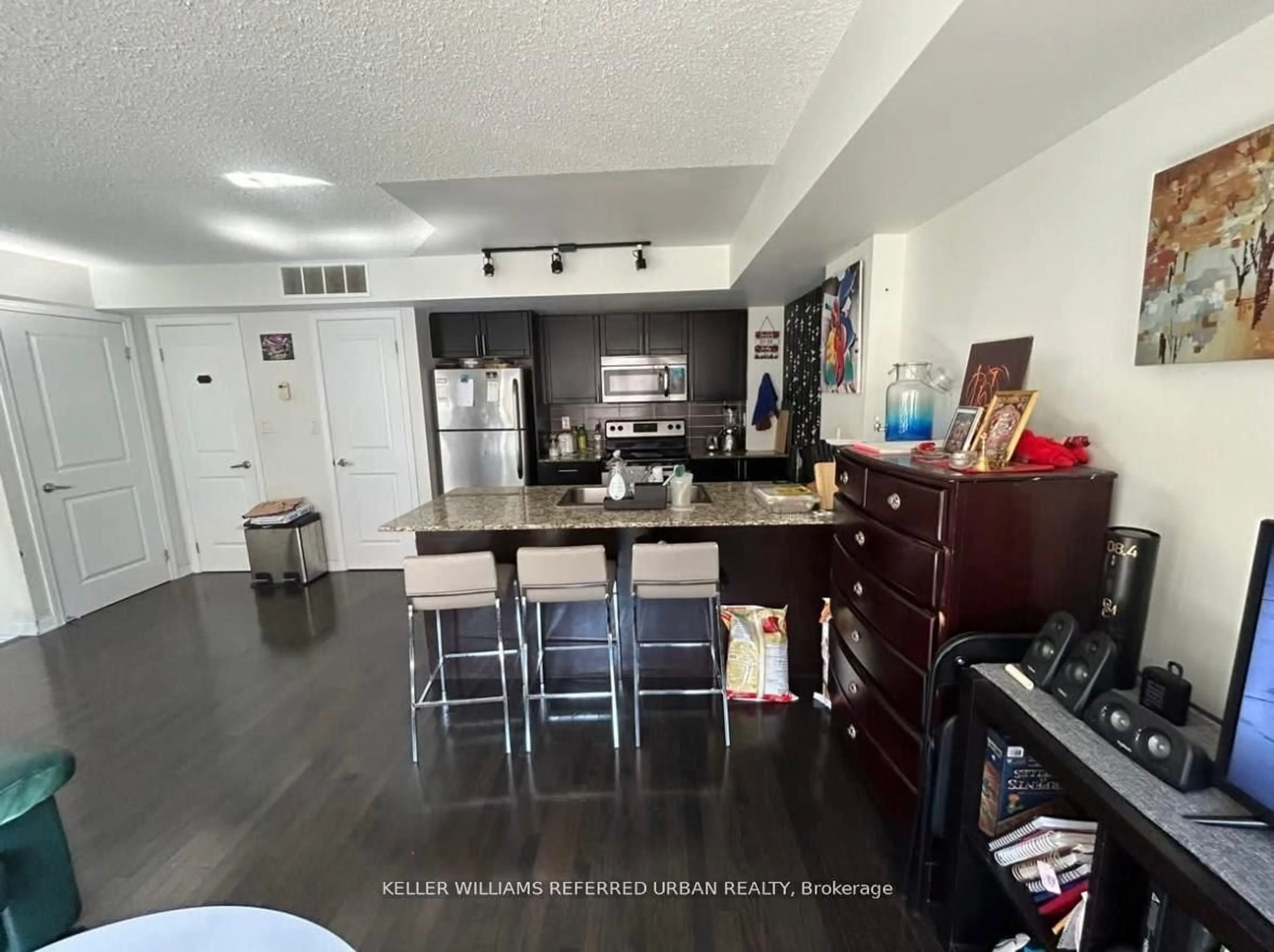 Open concept kitchen, ceramic/tile floor for 12 Foundry Ave #244, Toronto Ontario M6H 0A7