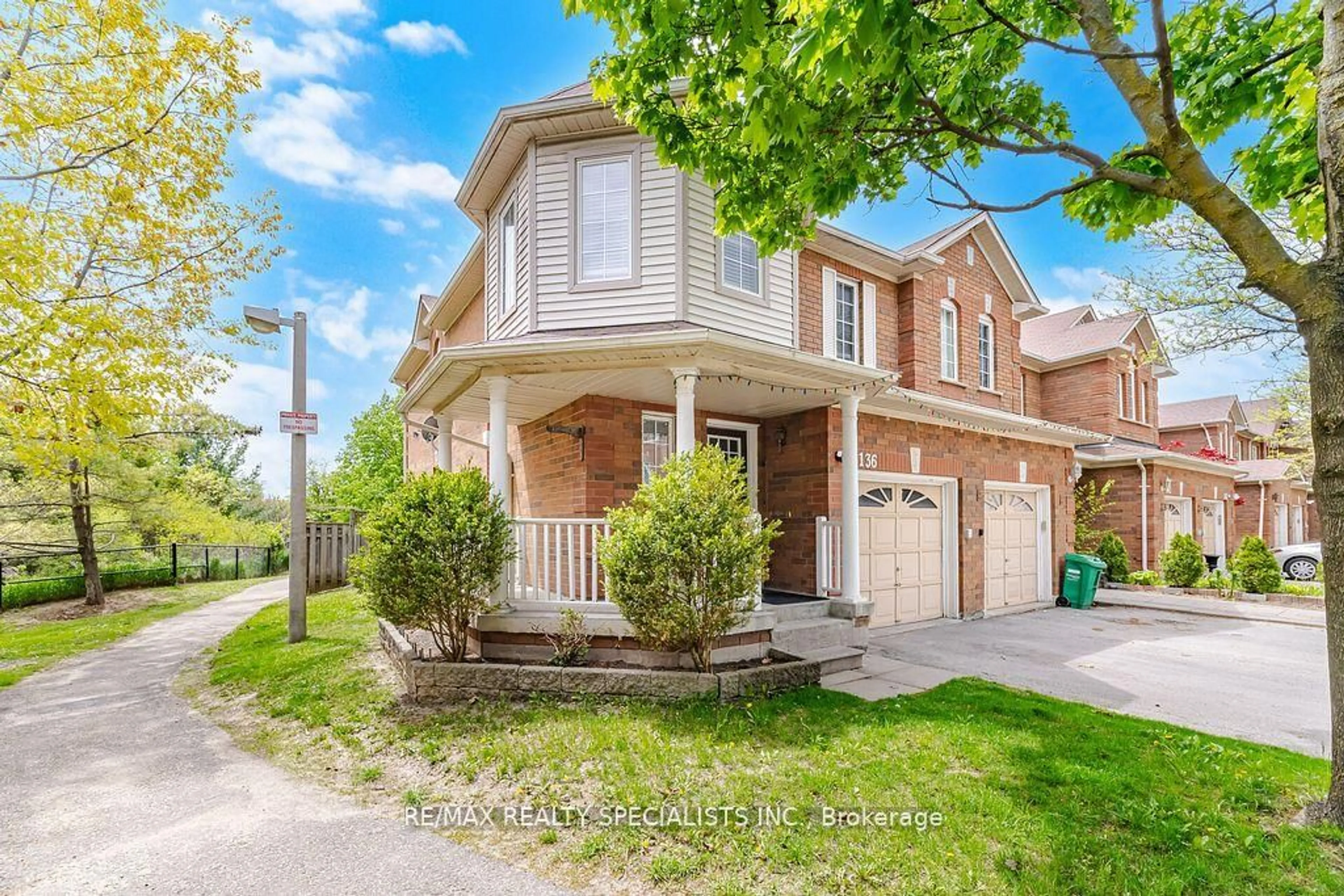 Home with brick exterior material, street for 9800 Mclaughlin Rd #136, Brampton Ontario L6X 4R1
