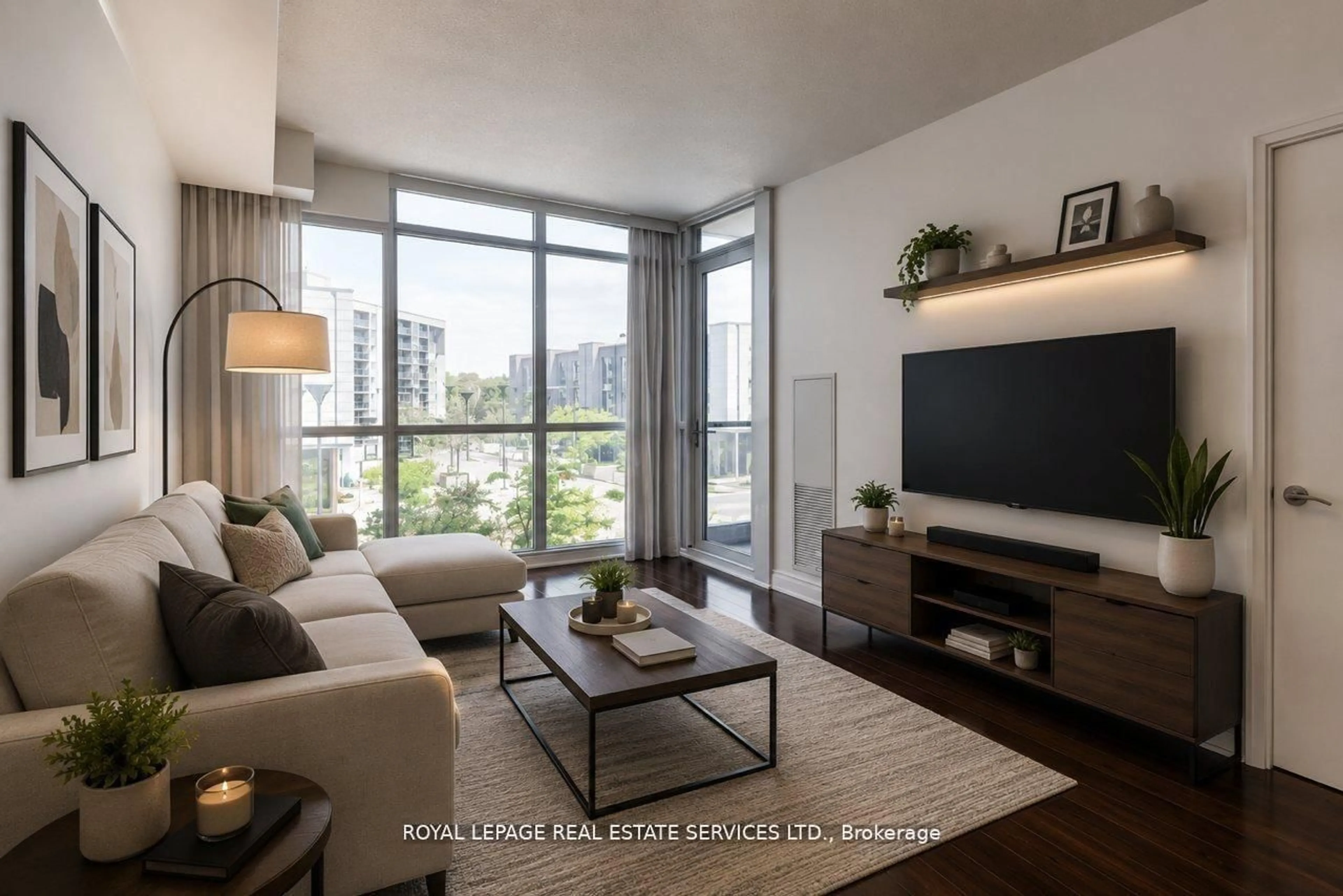 Living room with furniture, unknown for 1 Valhalla Inn Rd #201, Toronto Ontario M9B 1S9