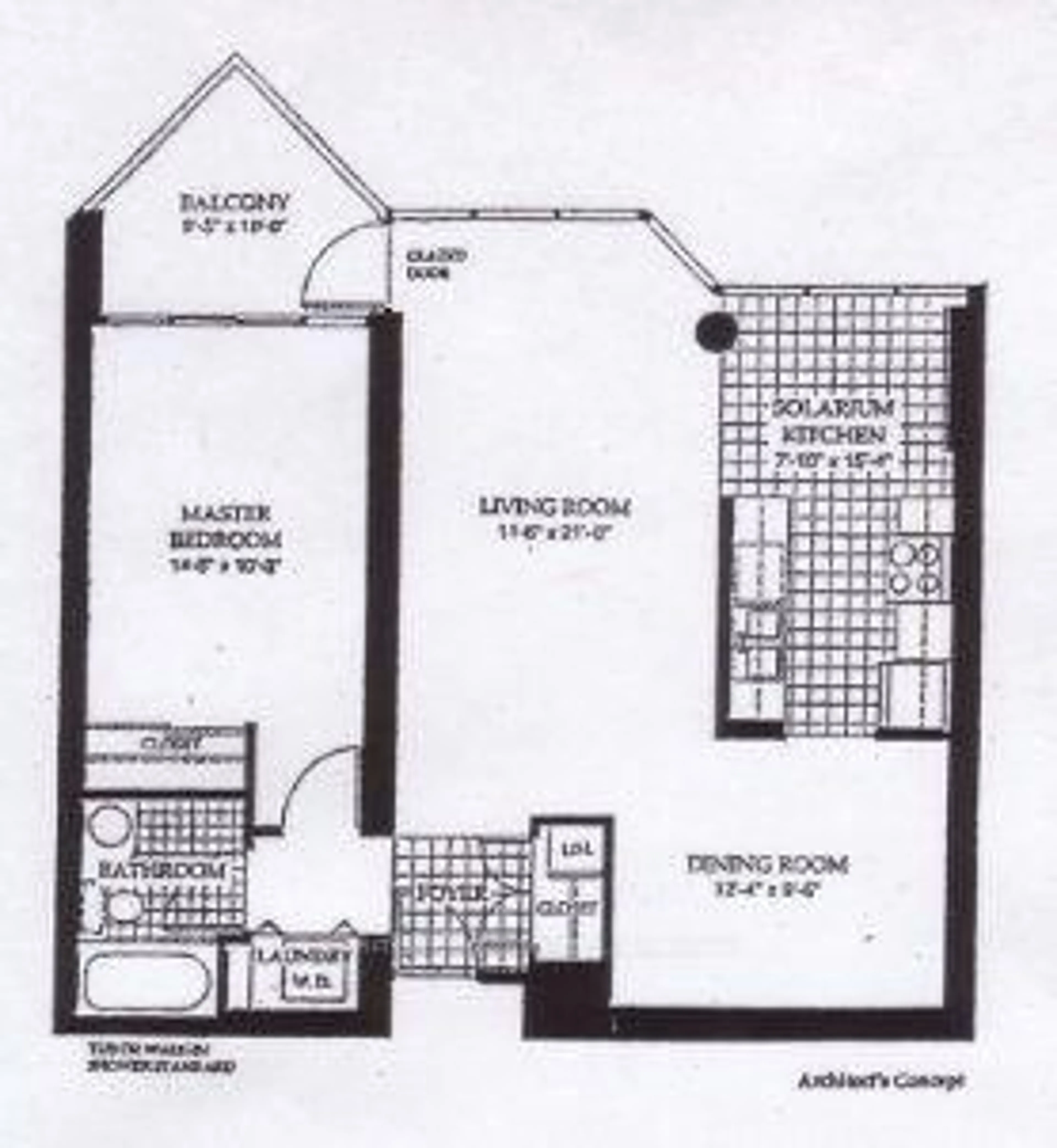 Floor plan for 45 Kingsbridge Garden Circ #2103, Mississauga Ontario L5R 3K4