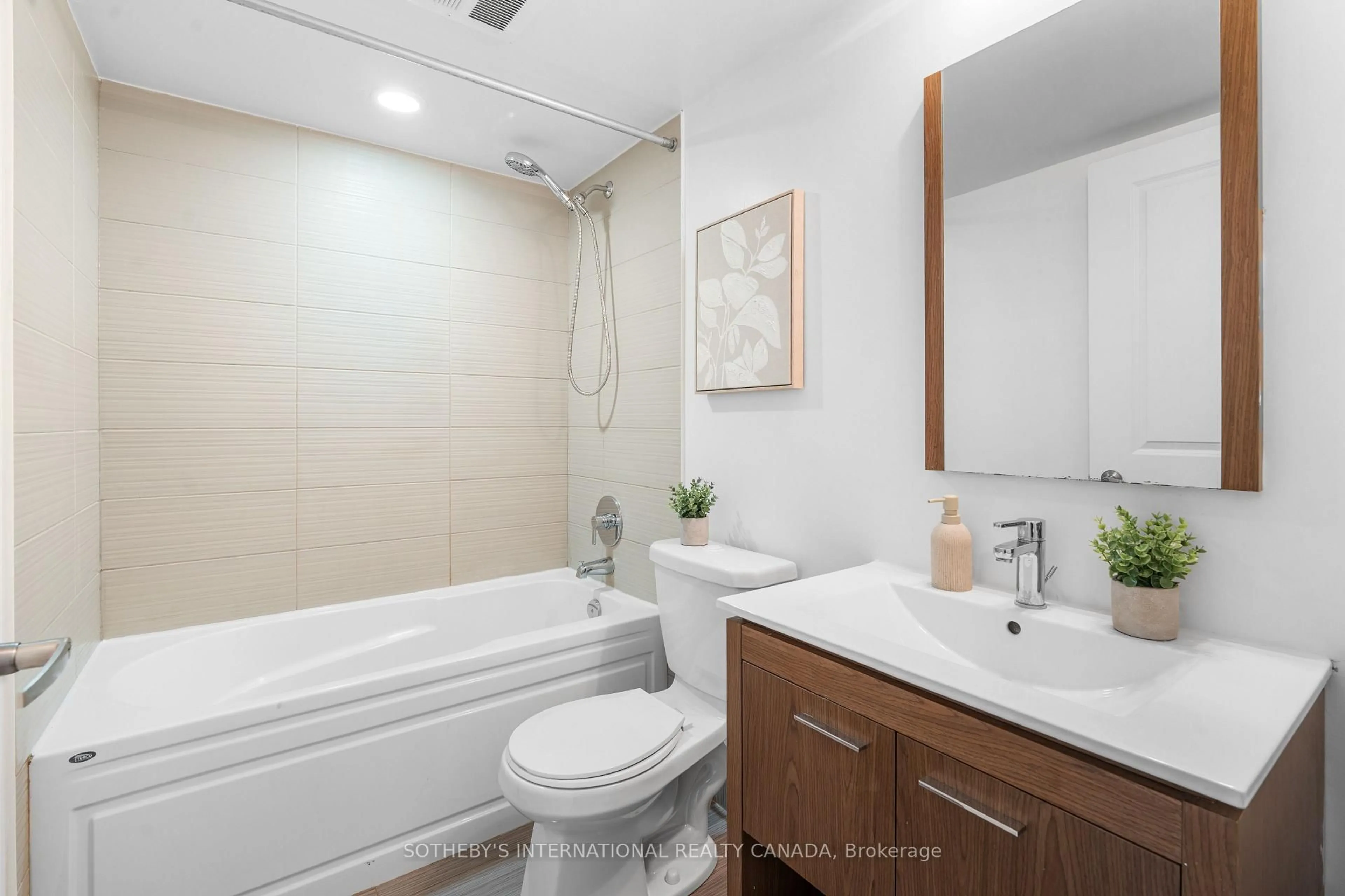 Standard bathroom, ceramic/tile floor for 80 Esther Lorrie Dr #201, Toronto Ontario M9W 0C6