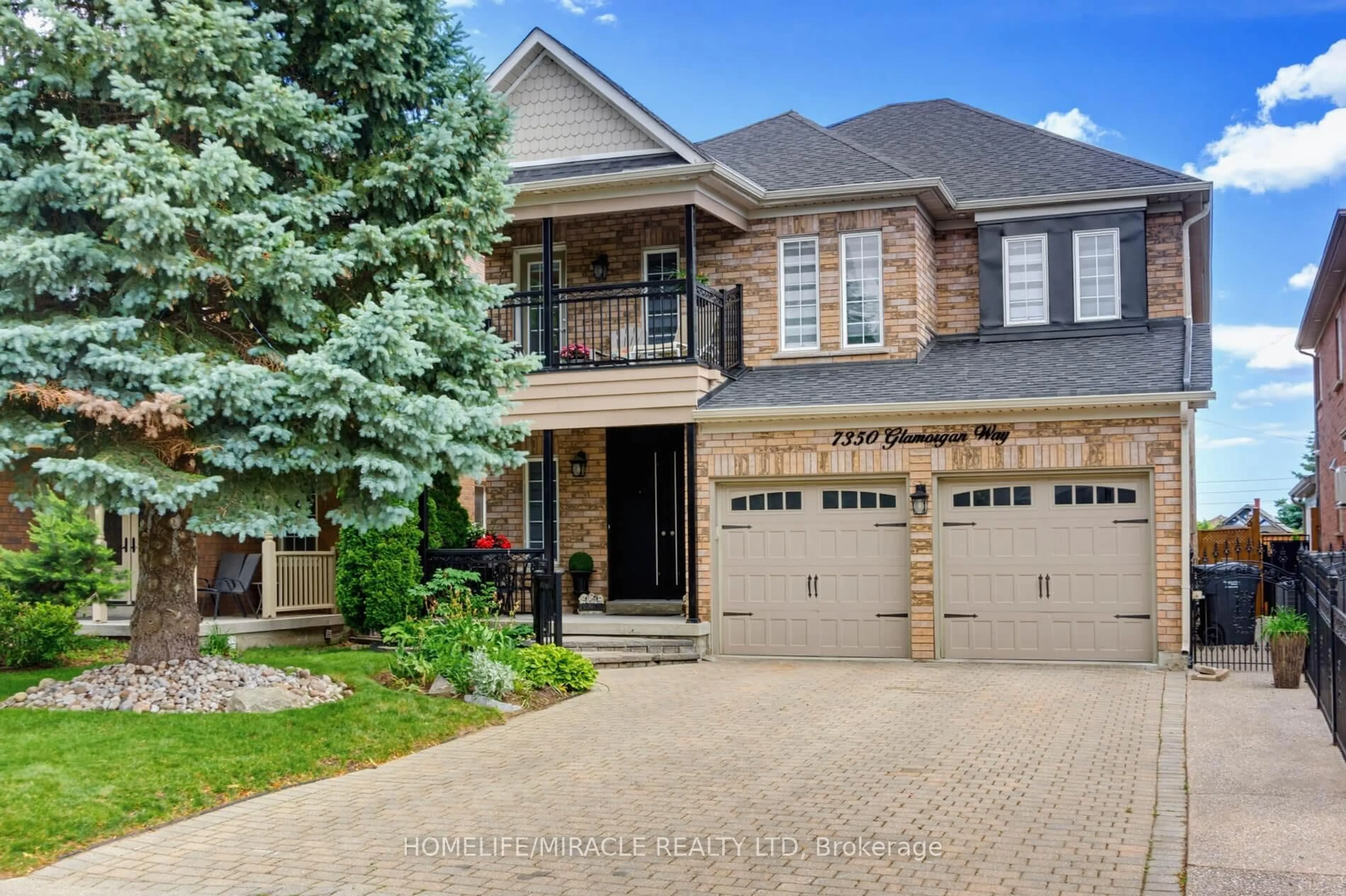Home with brick exterior material, street for 7350 Glamorgan Way, Mississauga Ontario L5N 7Z3