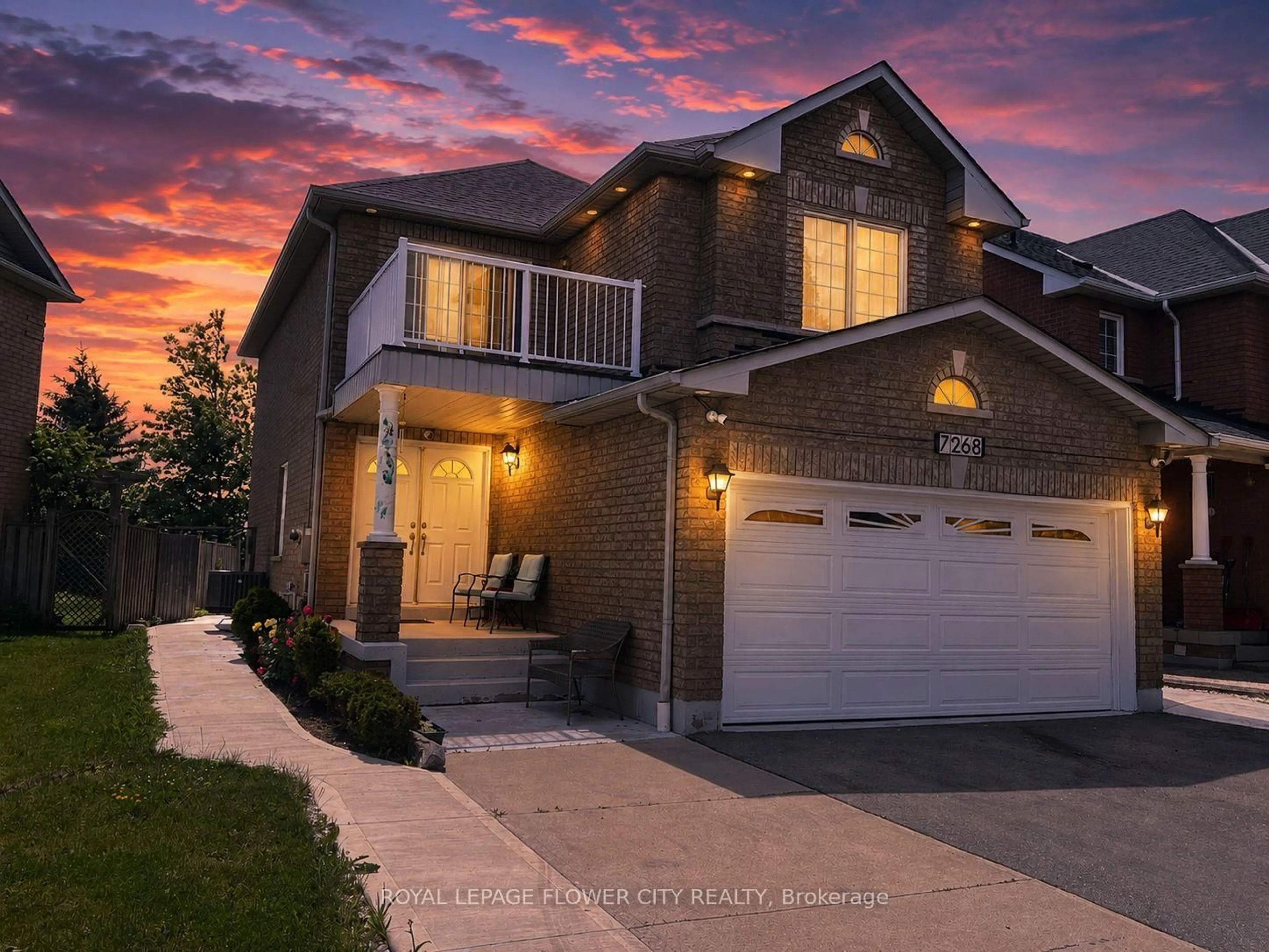 Home with brick exterior material, street for 7268 Village Walk, Mississauga Ontario L5W 1V7